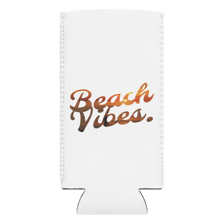 Beach Vibes Sunset Silhouette Coozie Can Cooler product image (2)