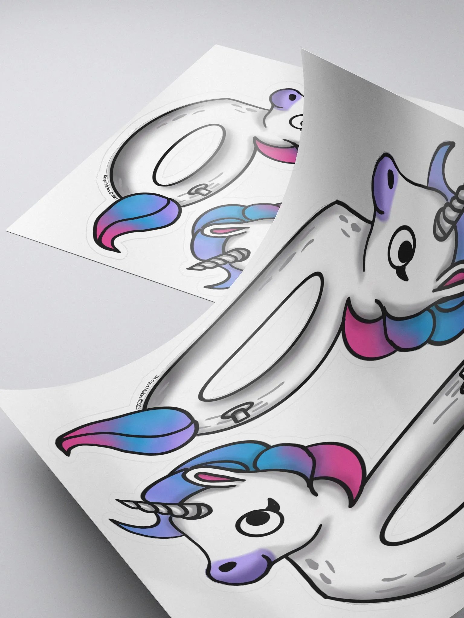 Unicorn Floatie - 2 Sticker product image (4)