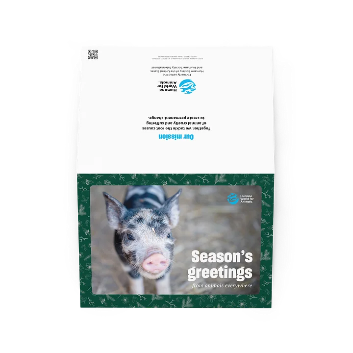 Holiday card - Pig design product image (2)