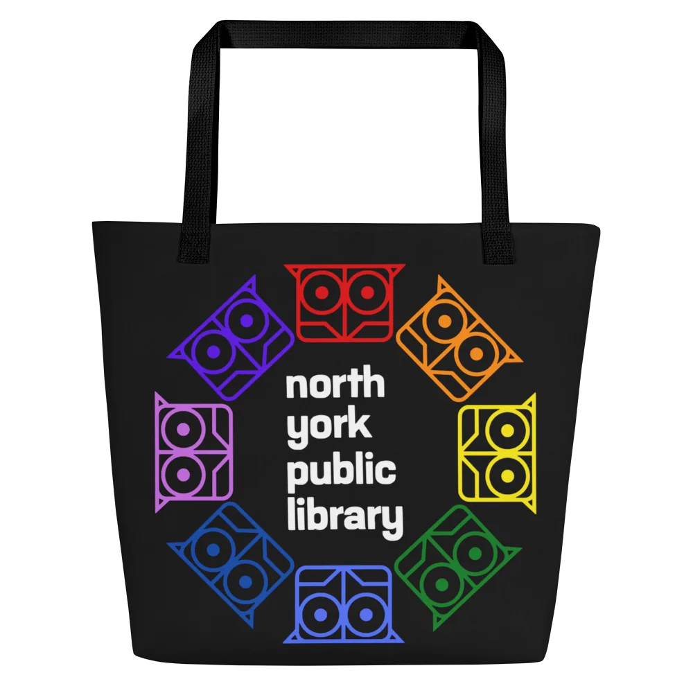 Retro Rainbow NYPL Owl tote product image (3)