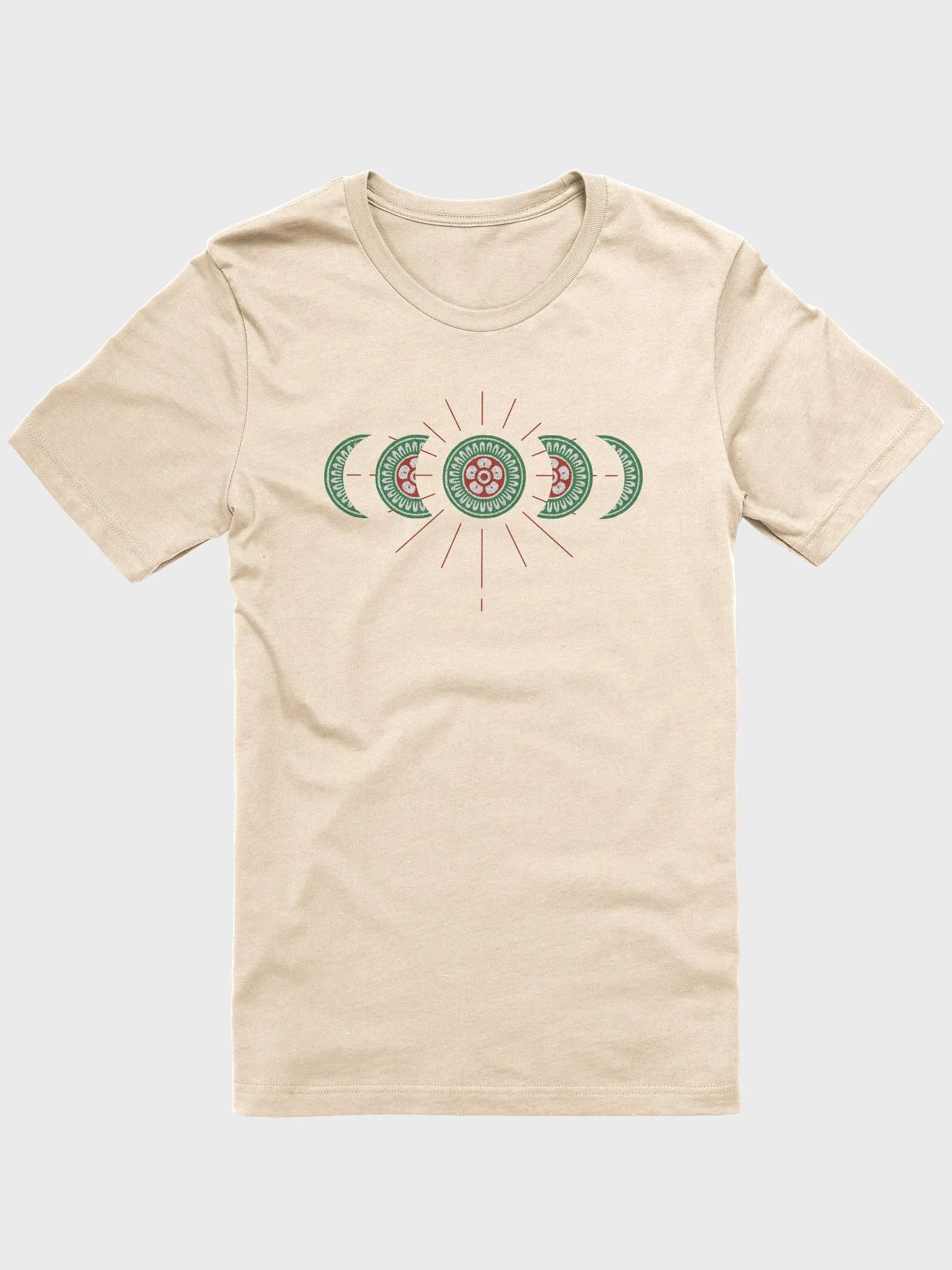 Mahjong Moon Phase Shirt for Board Game Lovers, Unisex Board Gaming Cream T-shirt product image (5)