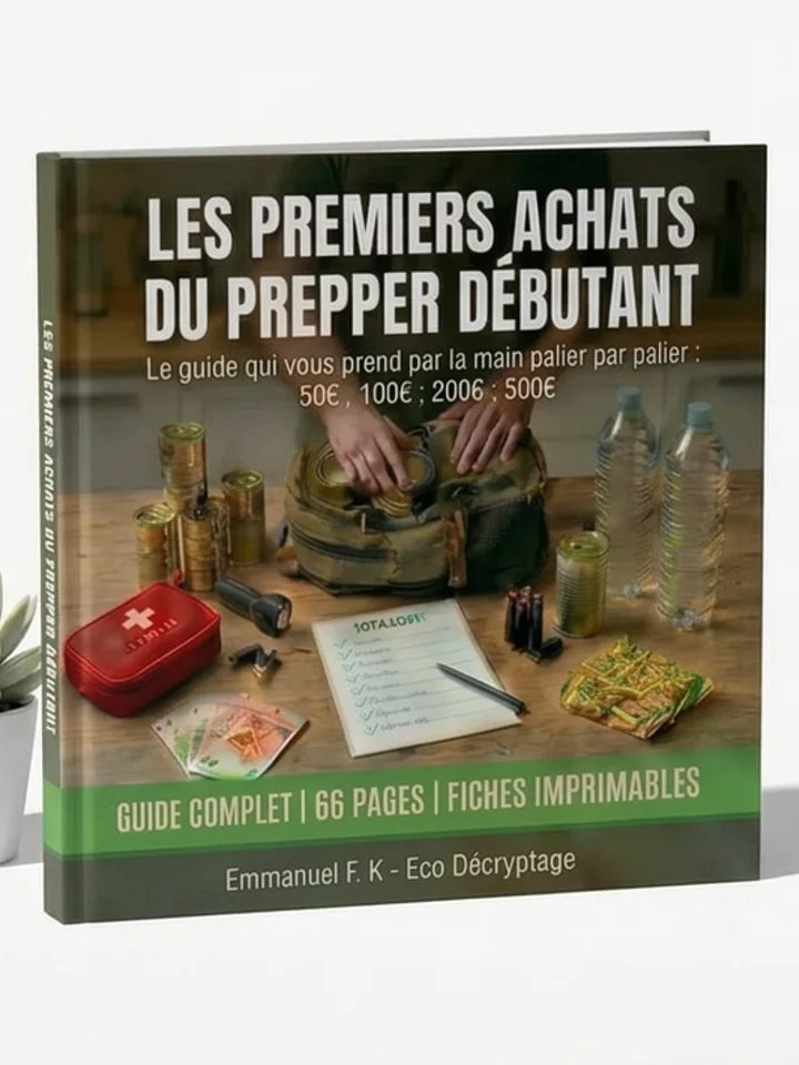 🛡️ PREMIERS ACHATS DU PREPPER DÉBUTANT : Le guide qui vous prend par la main, palier par palier 50€ • 100€ • 200€ • 500€ — jusqu'à une préparation solide et sereine product image (1)