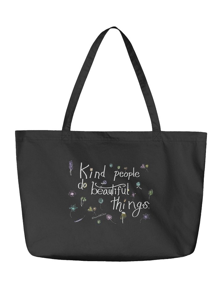 Ana's wildflowers BLACK TOTE product image (2)