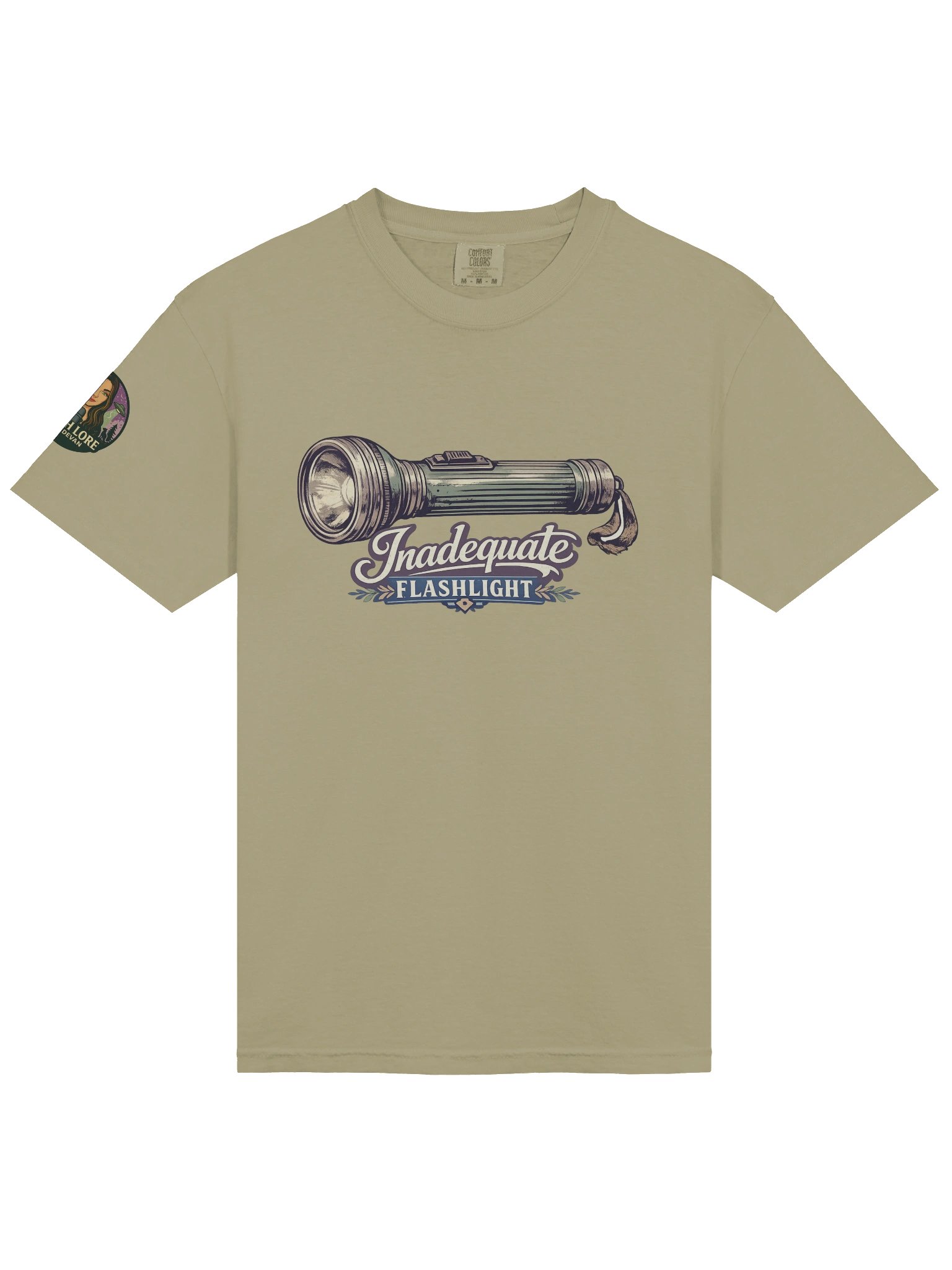 INADEQUATE FLASHLIGHT HEAVYWEIGHT T-SHIRT product image (63)