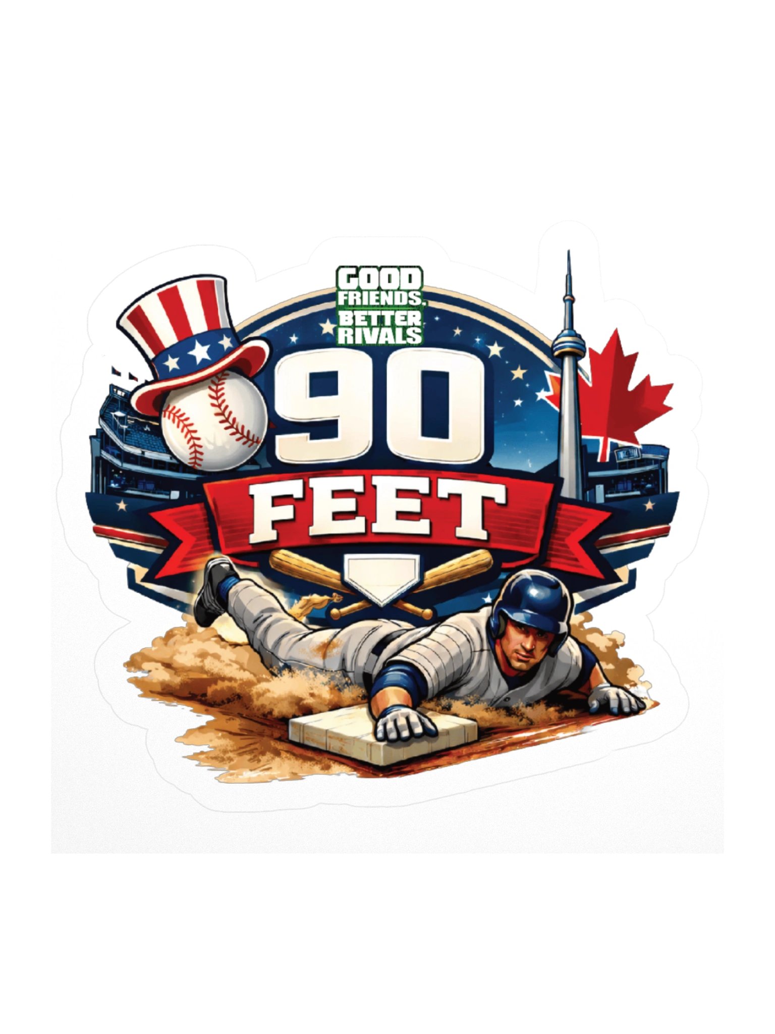 Round the Bases Sticker product image (1)