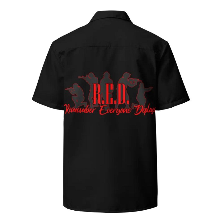 RED Friday Button Up (Black) product image (1)