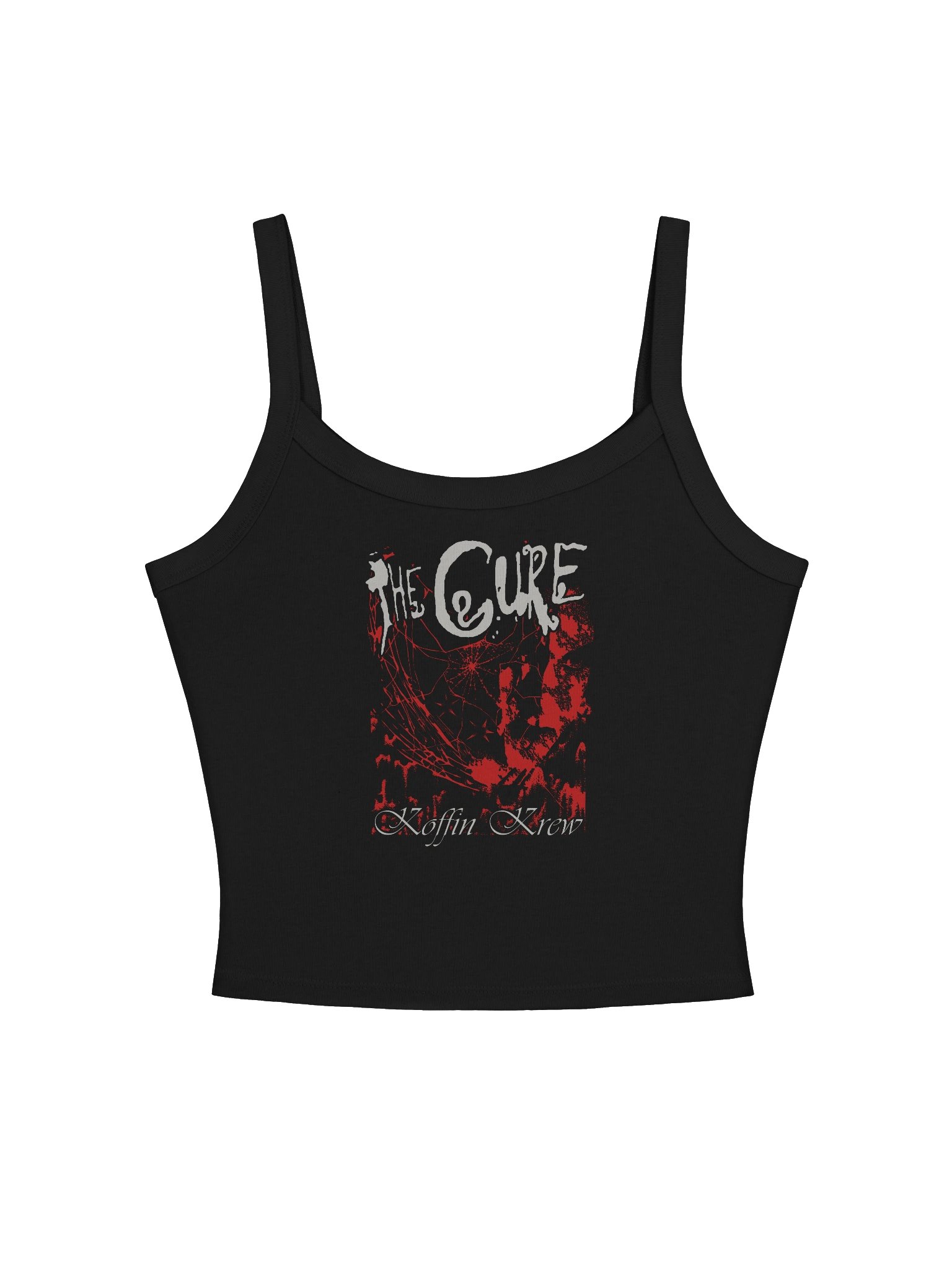 The Cure Retro Womens Micro Rib Tank Top product image (1)