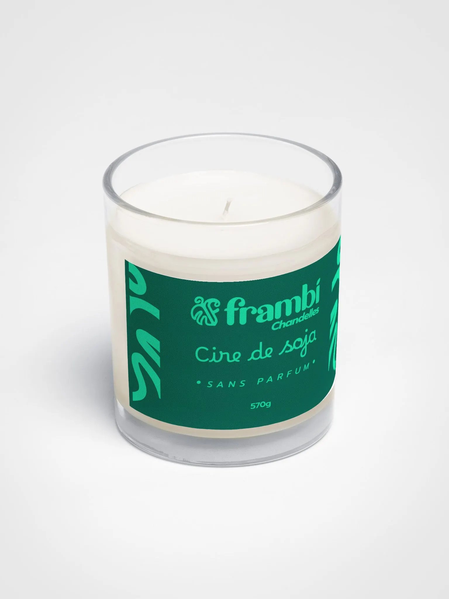 Chandelle naturelle à la cire de soja (Sans parfum) product image (2)