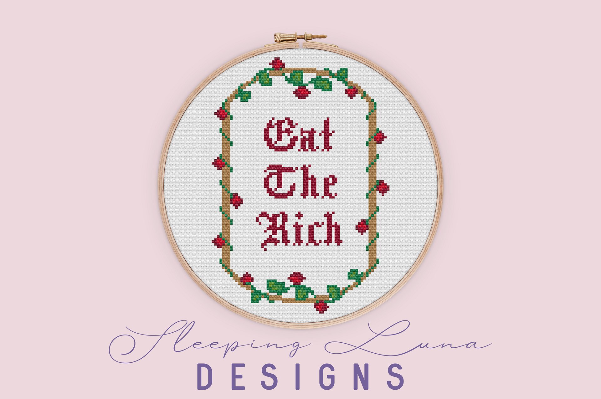 Eat the Rich - Cross Stitch Pattern product image (1)