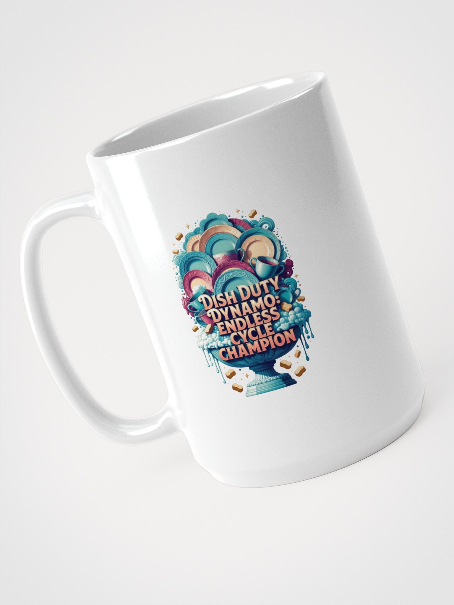 Dish Duty Dynamo Mug, Endless Cycle Champion Cup, Funny Mom Gift product image (4)