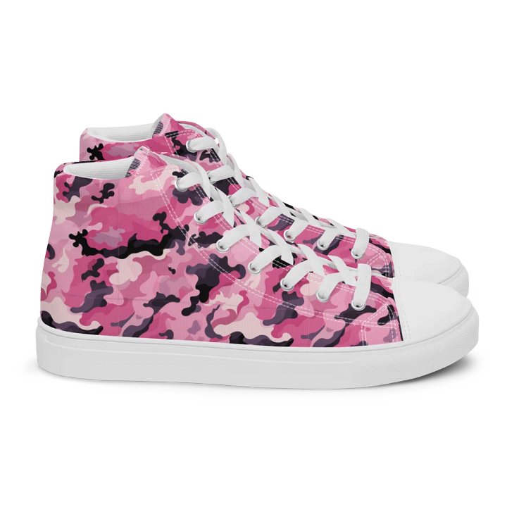 Pink Camouflage Women Sneakers product image (2)