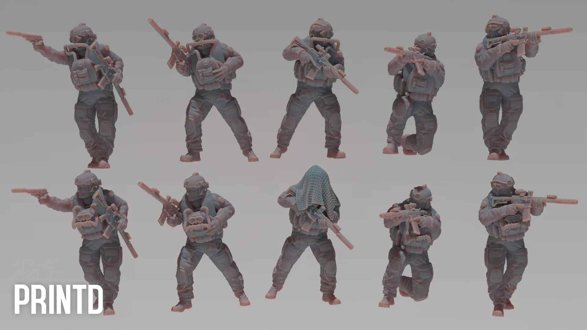 United Navy Seals - Modern Warfare Wargame Hobby Resin Scale Models product image (2)