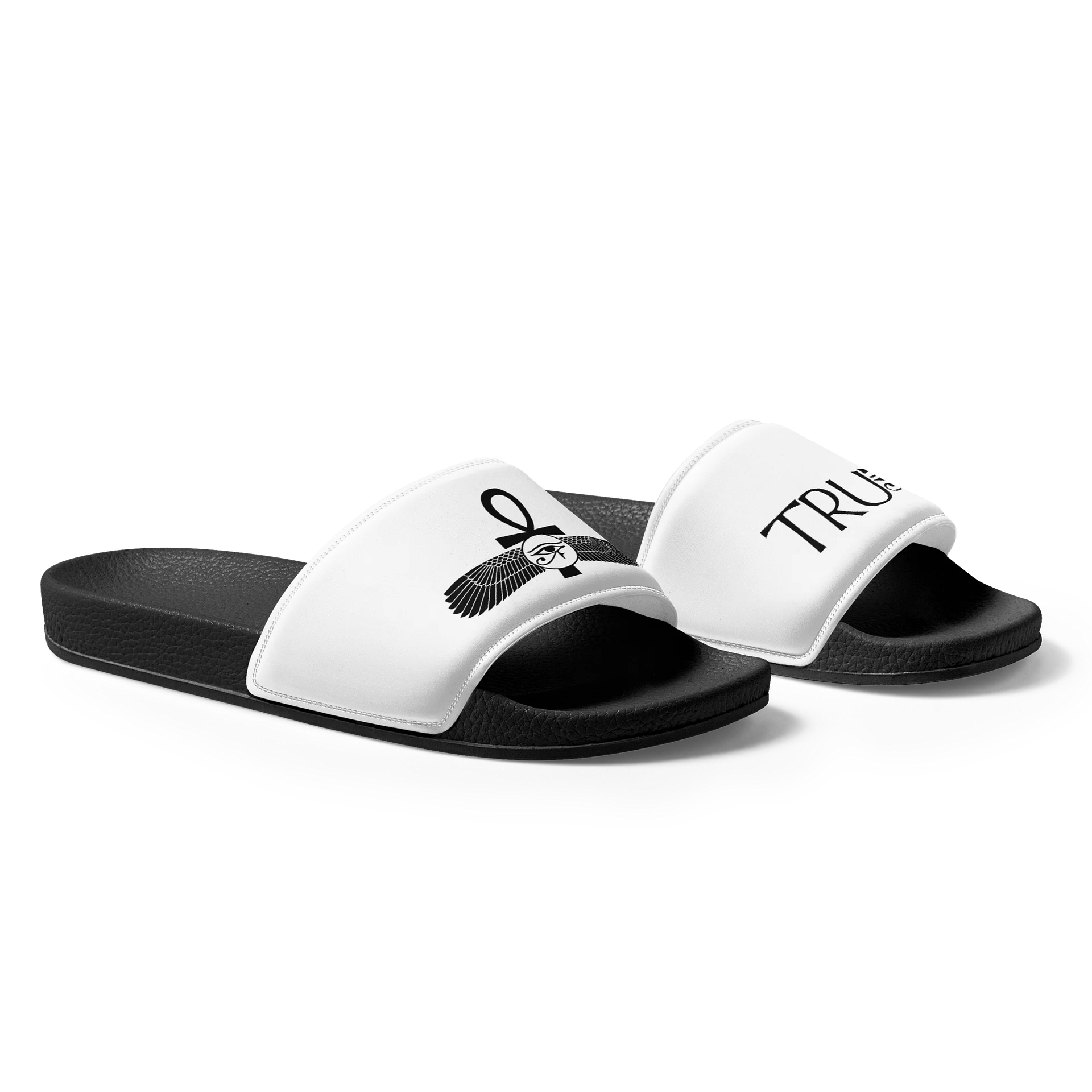 Kemetic/Ma'atian Vibes - Blackout Women's Slides product image (4)