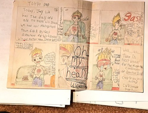 Sometimes the craziest journeys begin with a piece of notebook paper and a pencil.

This comic page is one of the earliest su...