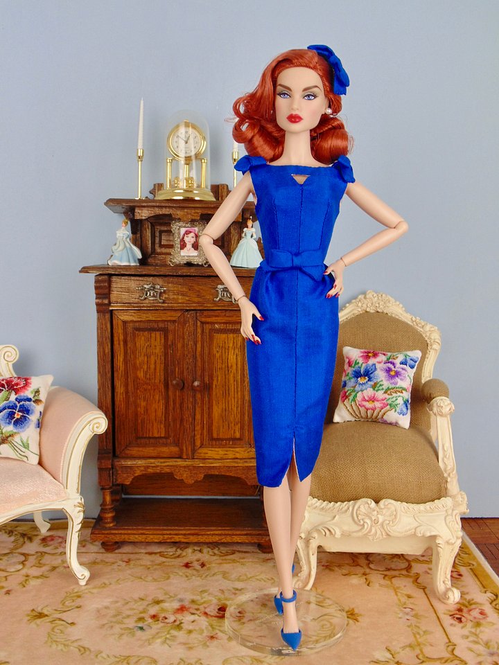 Roxie Blue OOAK fashion for 12” fashion dolls product image (2)
