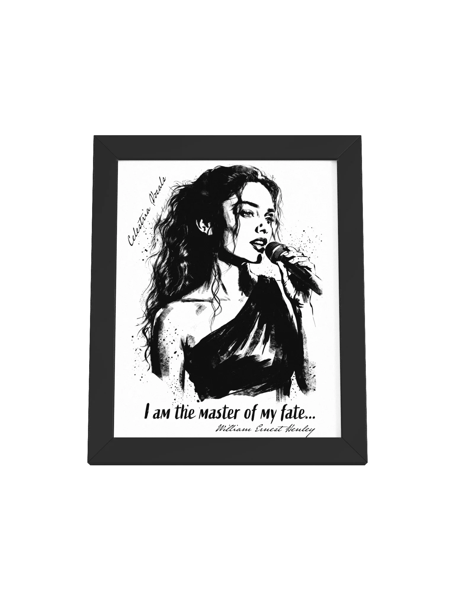 "I am the master of my fate" Celestria Poster — Inspirational Wall Art Print product image (8)