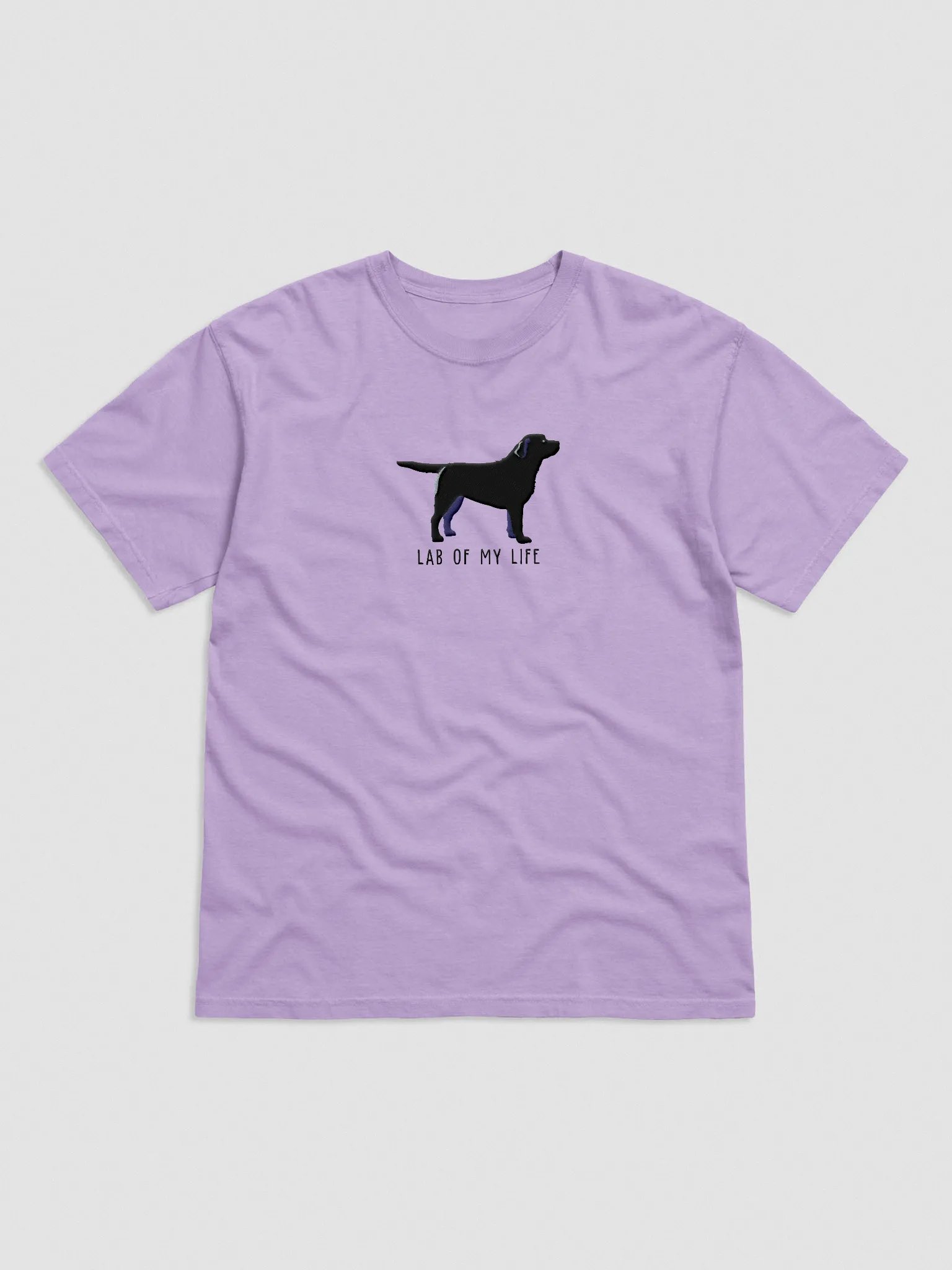 Lab of My Life T-Shirt(Embroidered) of a Labrador Retriever(Black) product image (4)