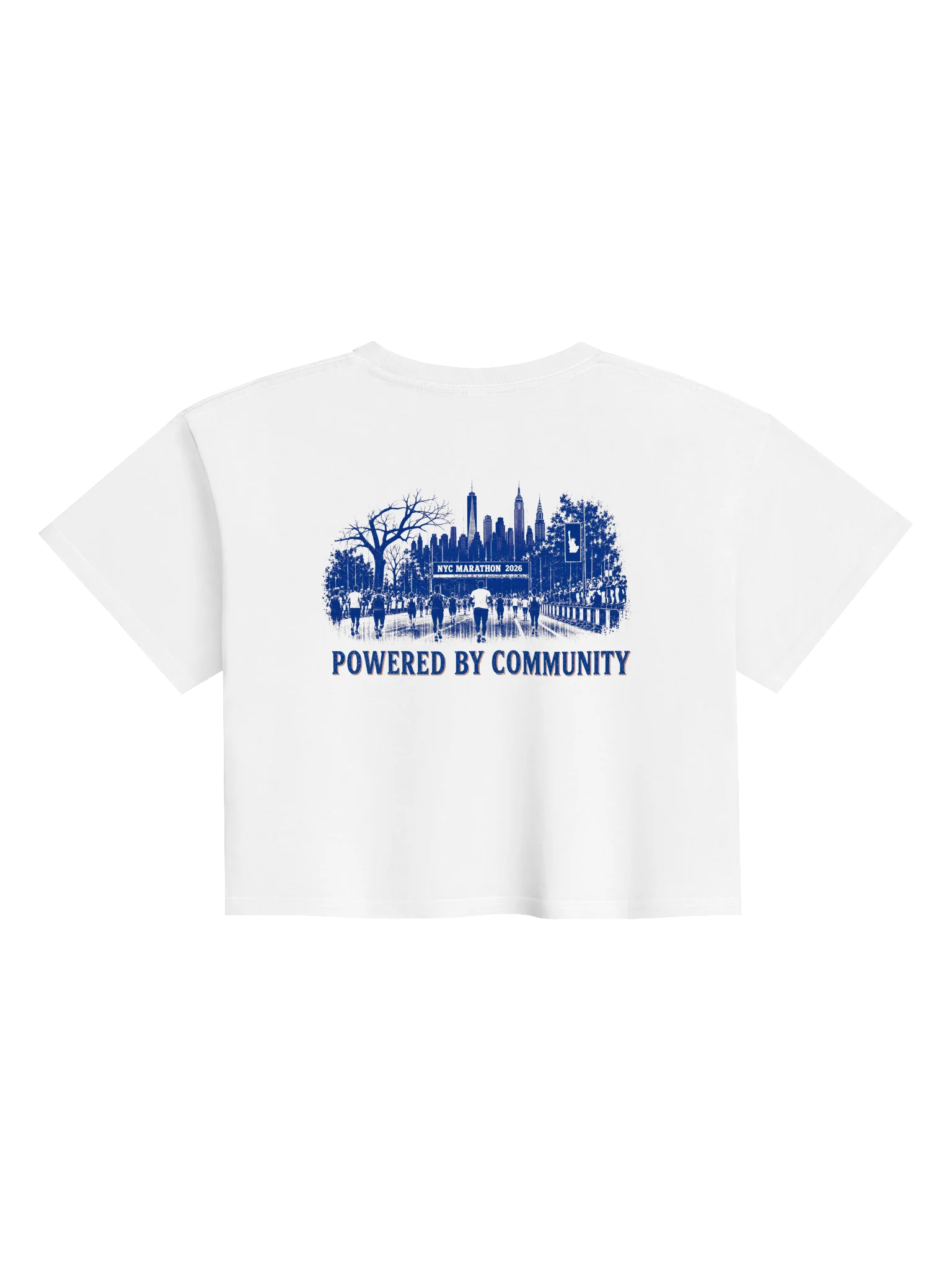 Scu-Bey x Sweat Equity: NYC Marathon 2026 Cropped Tee product image (2)