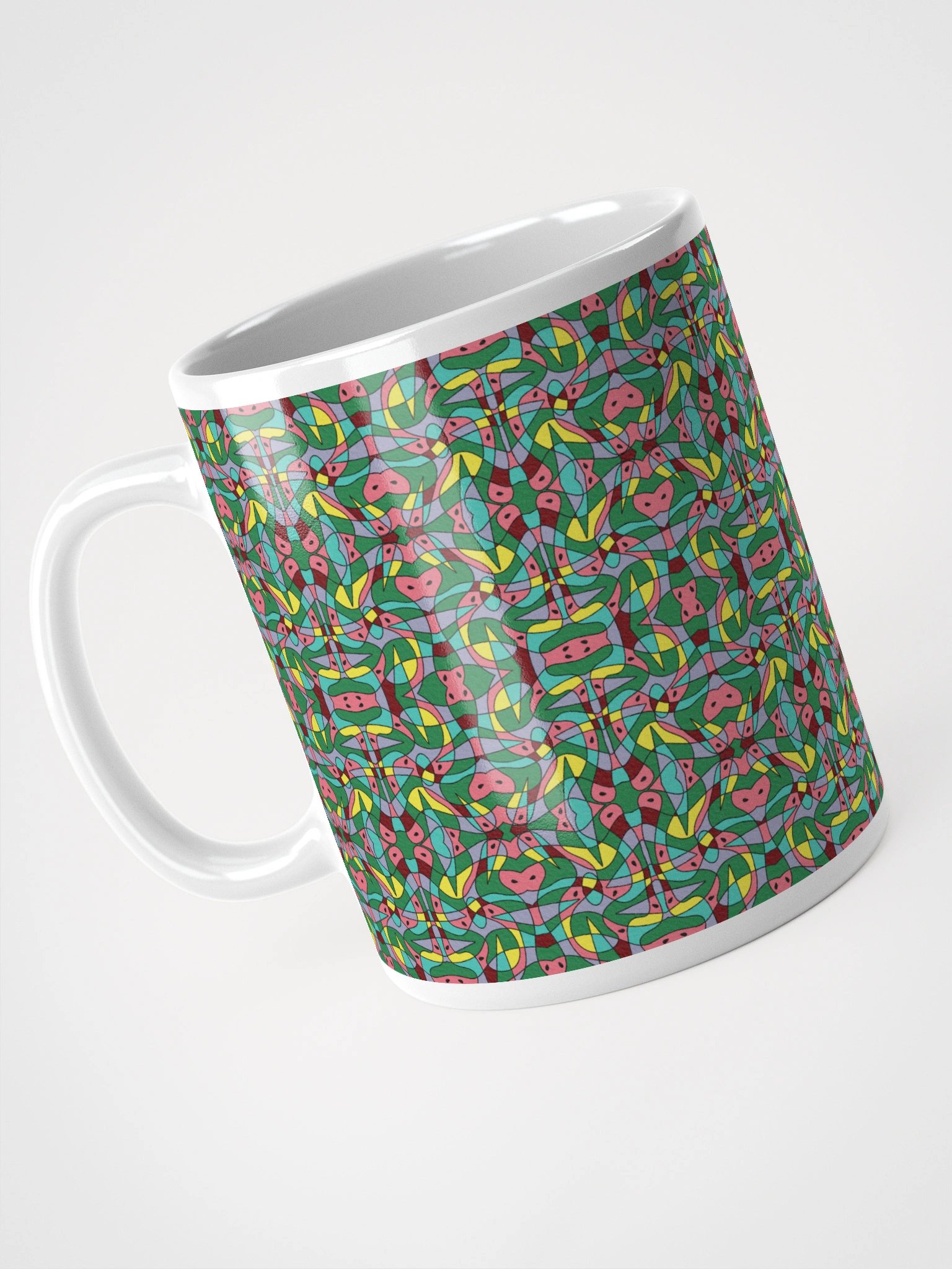 Watermelon Bloom – Glossy Ceramic Mug product image (5)