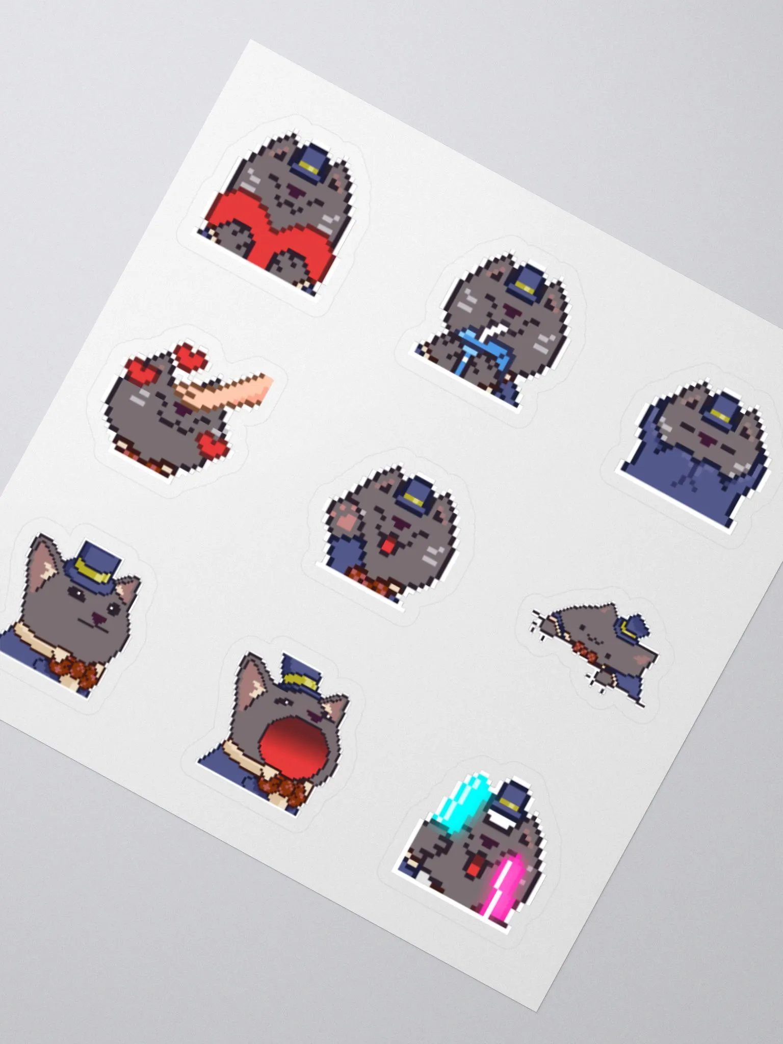 The Business Cat Emote Sticker Sheet #3 product image (4)