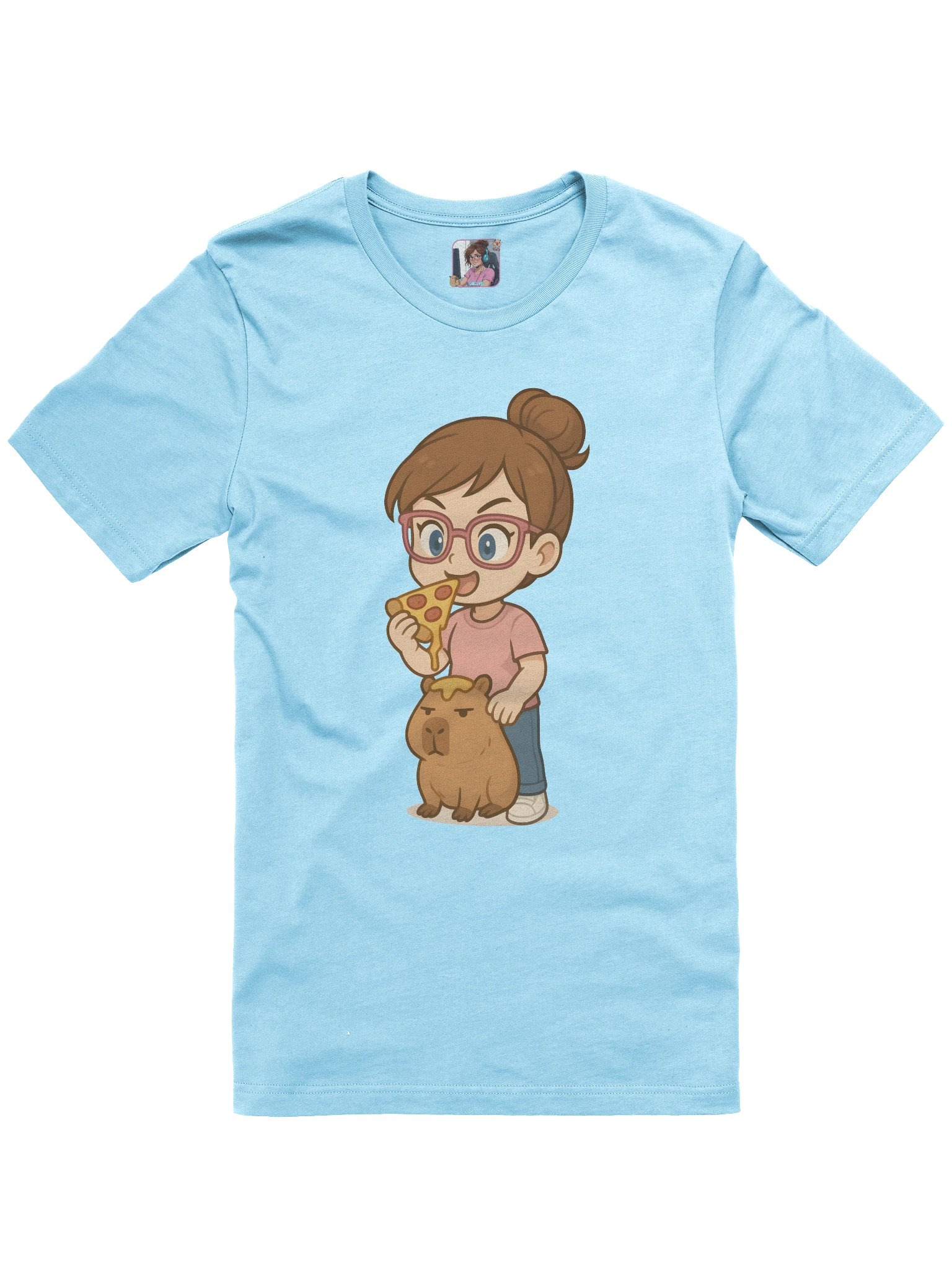 Capy Pizza T-Shirt product image (1)