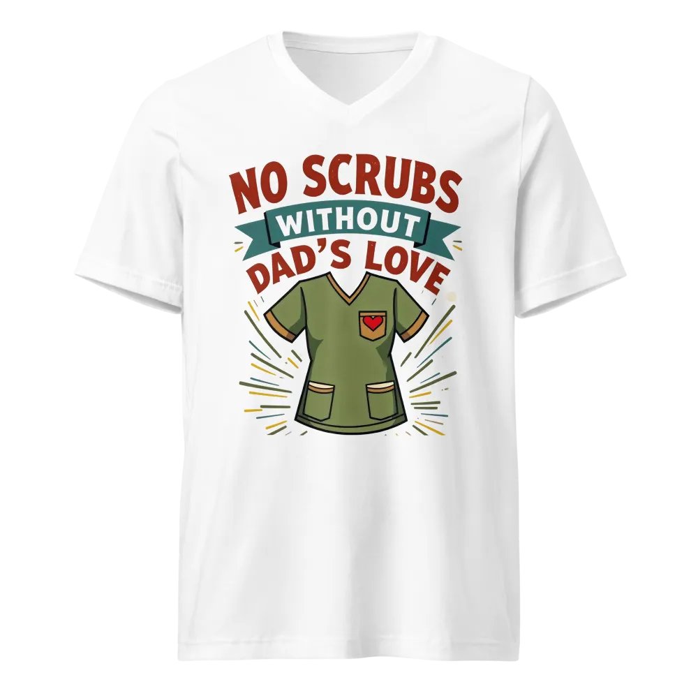 Dad's Love Scrub v-neck Tee product image (5)