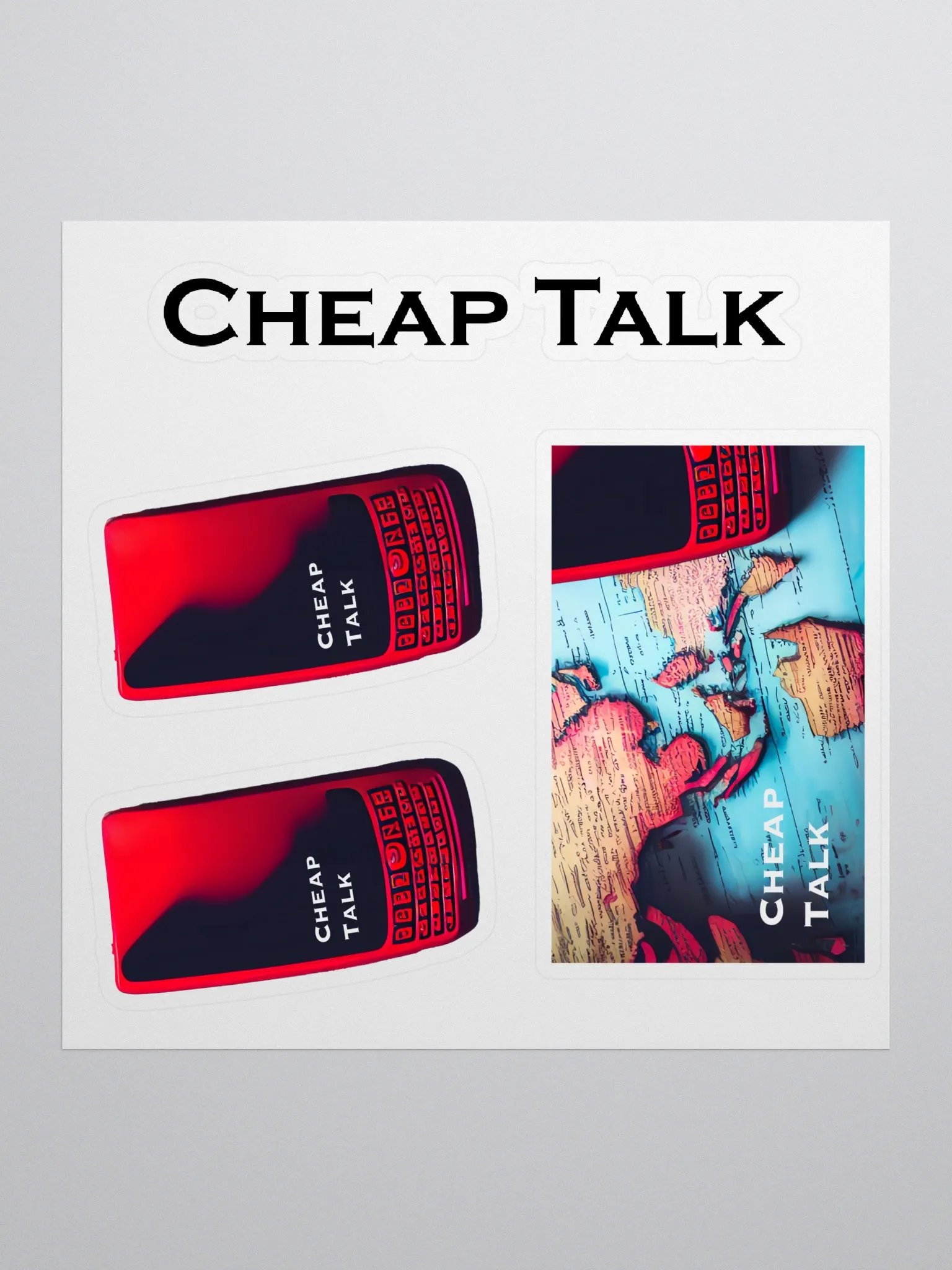 Cheap Talk Classic Sticker Sheet product image (1)
