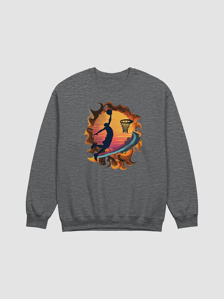 Space Shooter Basketball Airborne Flames Sweatshirt product image (3)
