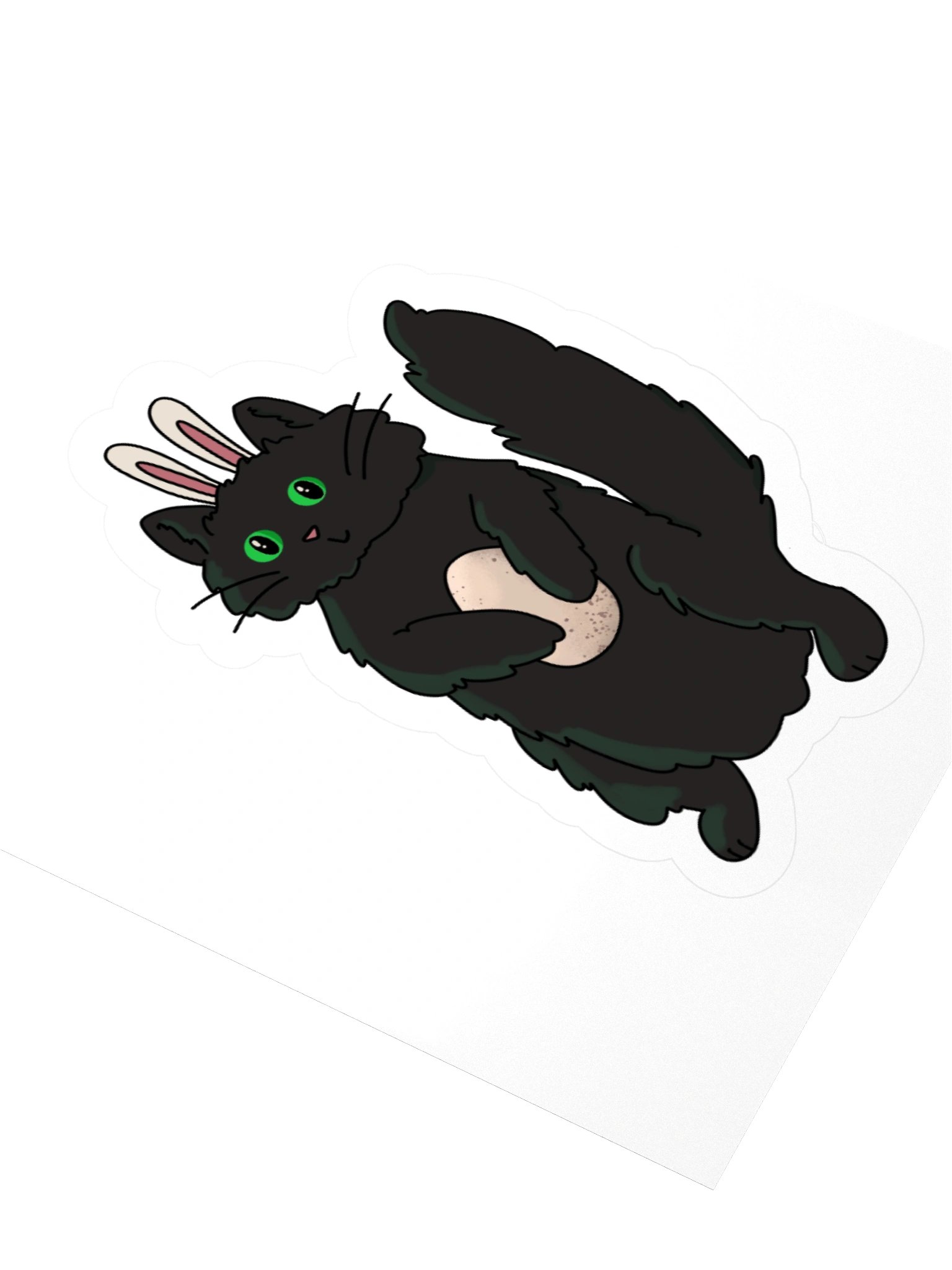 Easter Bunny Cat Vinyl Sticker product image (4)