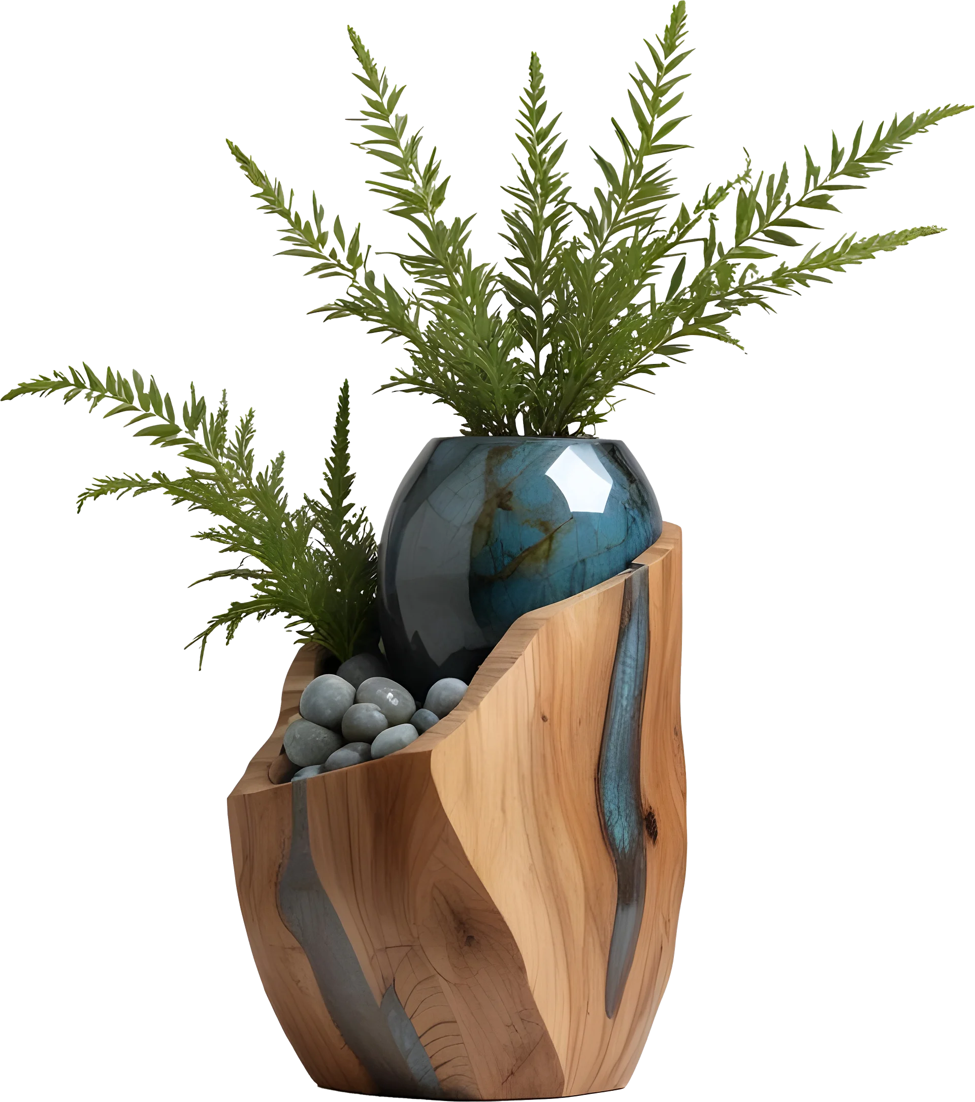 Celestial Grace – Boho Chic Dual-Level Planter PNG product image (1)