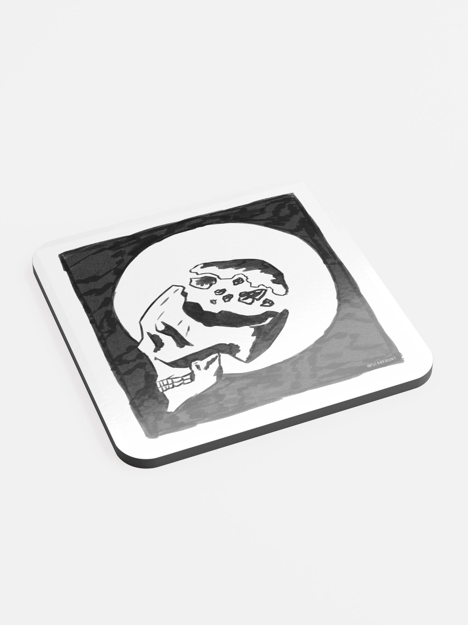 Mindless - Glossed Cork Coaster product image (2)