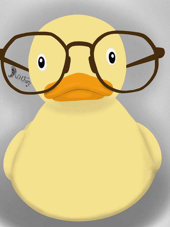 Smart Duck Sticker product image (1)