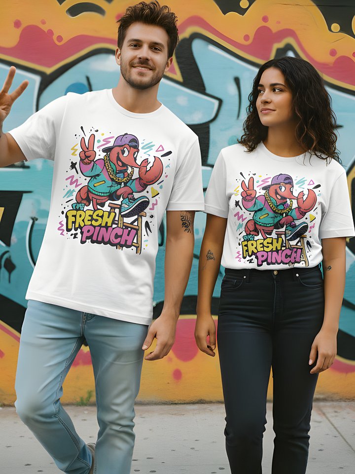 The Fresh Pinch T-Shirt | Funny 90s Lobster Graphic Tee product image (1)