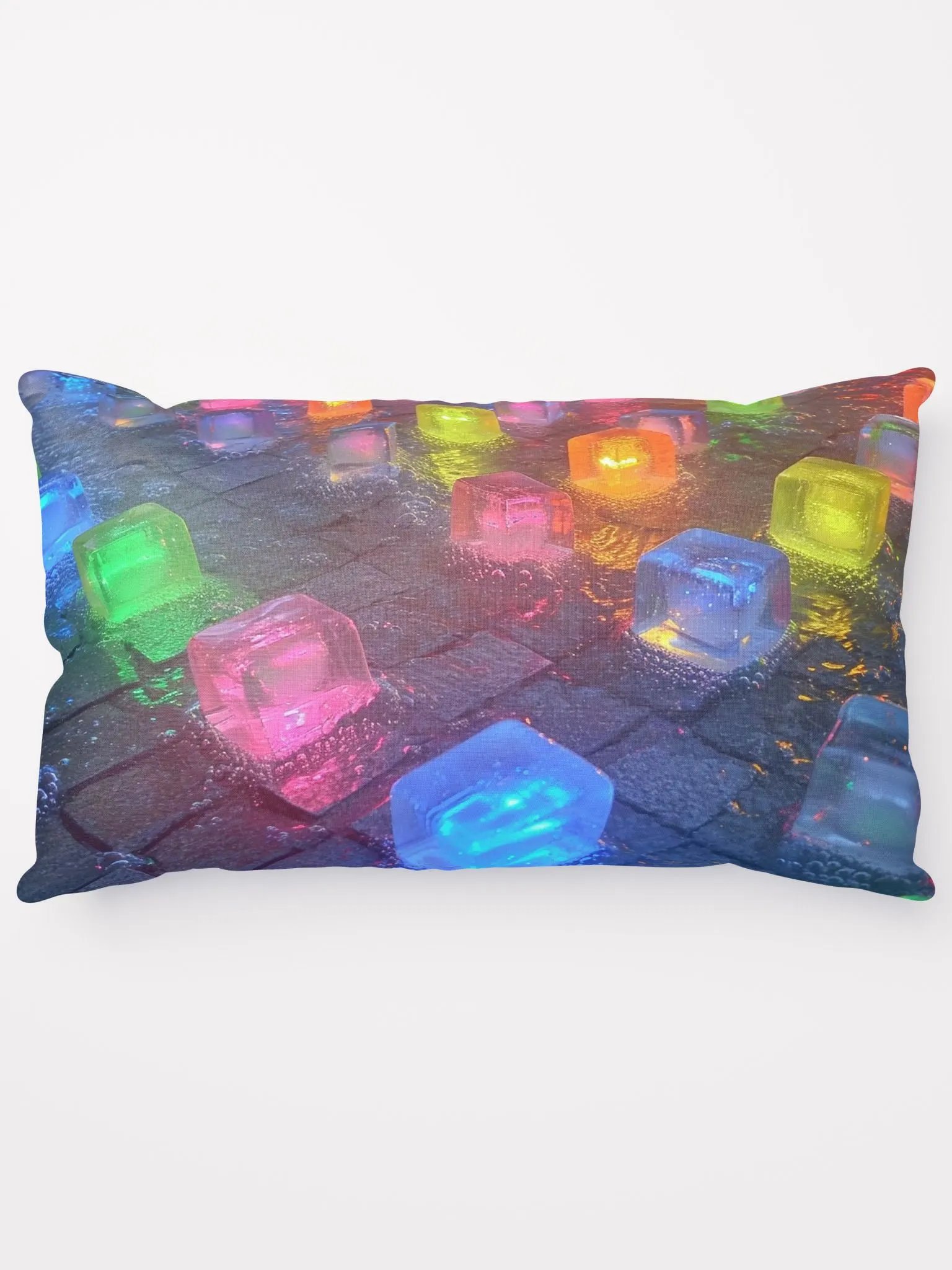 Neon Ice Throw Pillow - Bright, Playful, and Oh-So-Cool! product image (5)