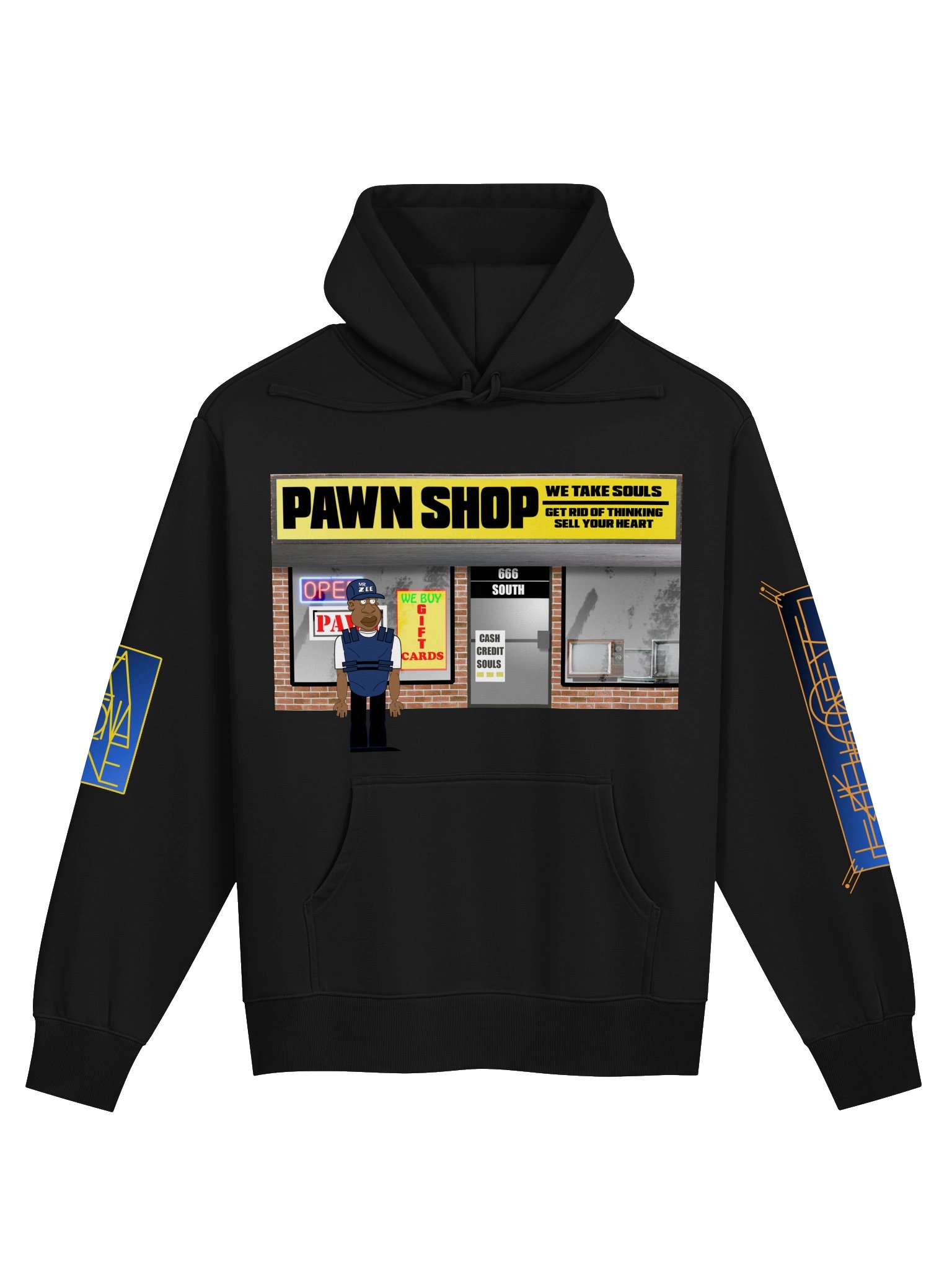 MR. ZEE Pawn Shop Cartoon Streetwear Hoodie product image (3)