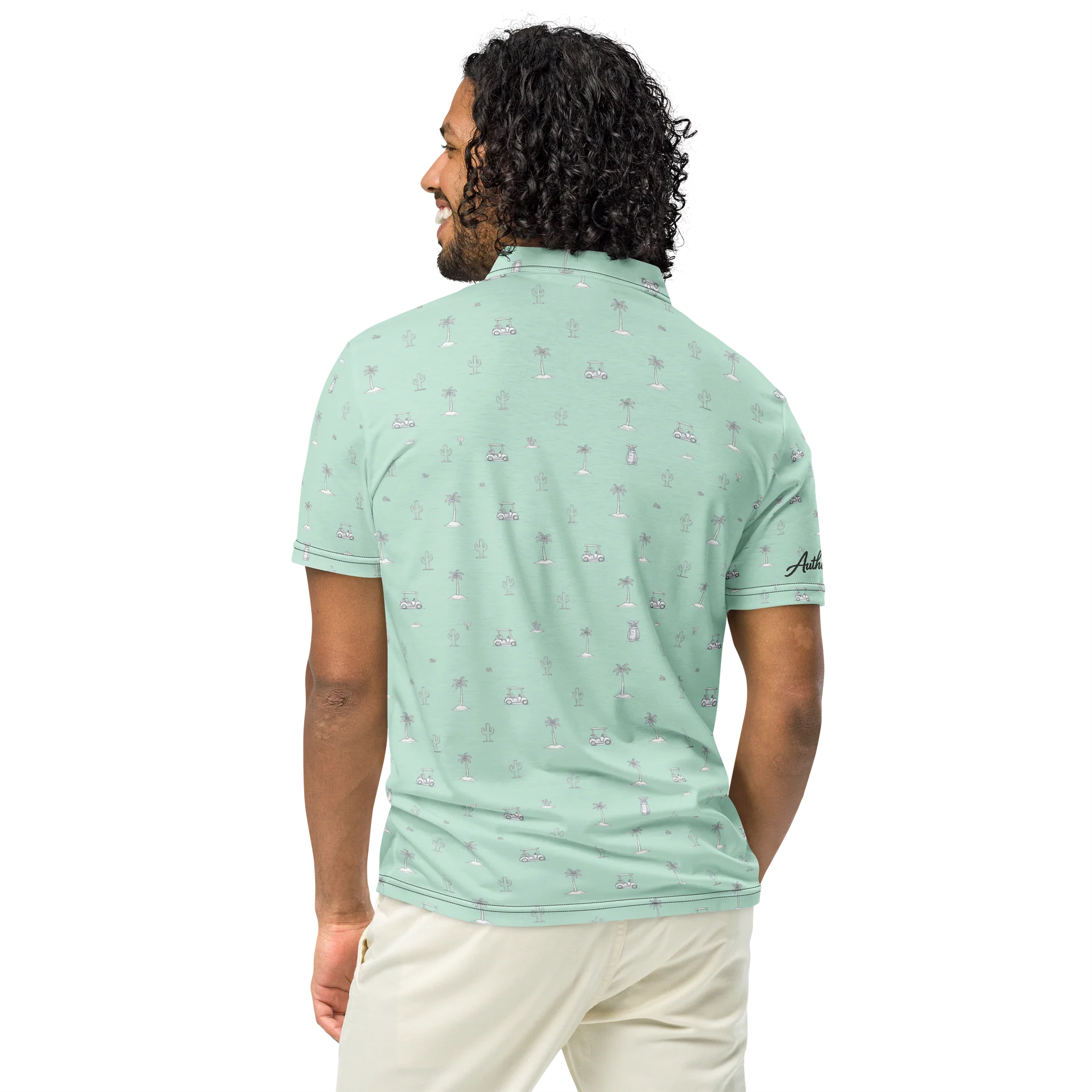 NEW Sneaky Golf™ Minty Fresh Desert Polo product image (5)