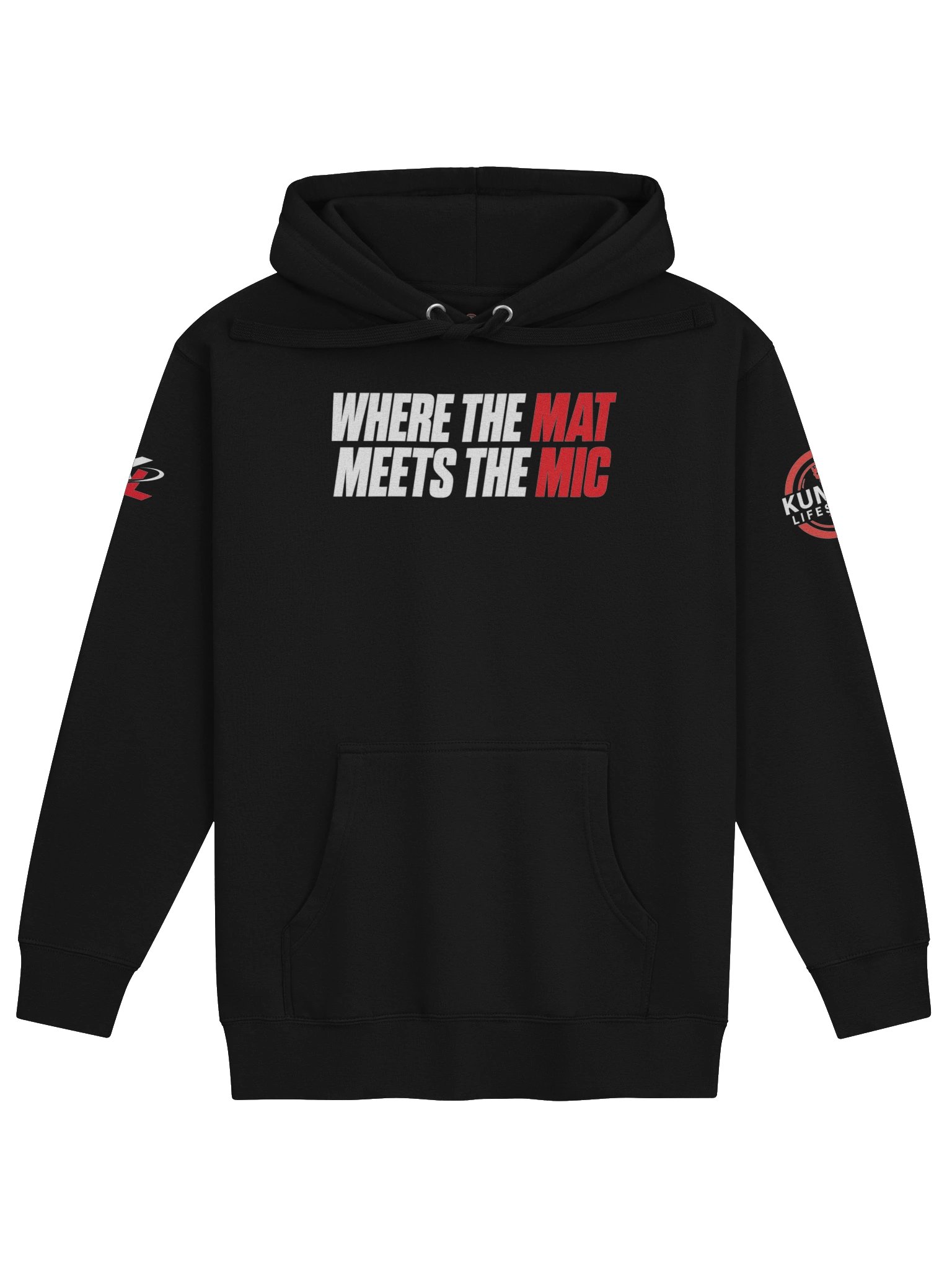 Mat Meets Mic Hoodie — Black product image (1)