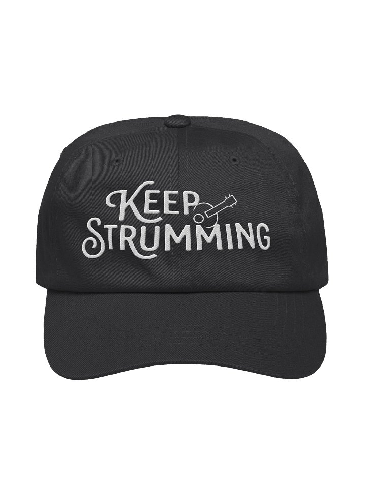 Keep Strumming Ukulele Dad Hat product image (1)