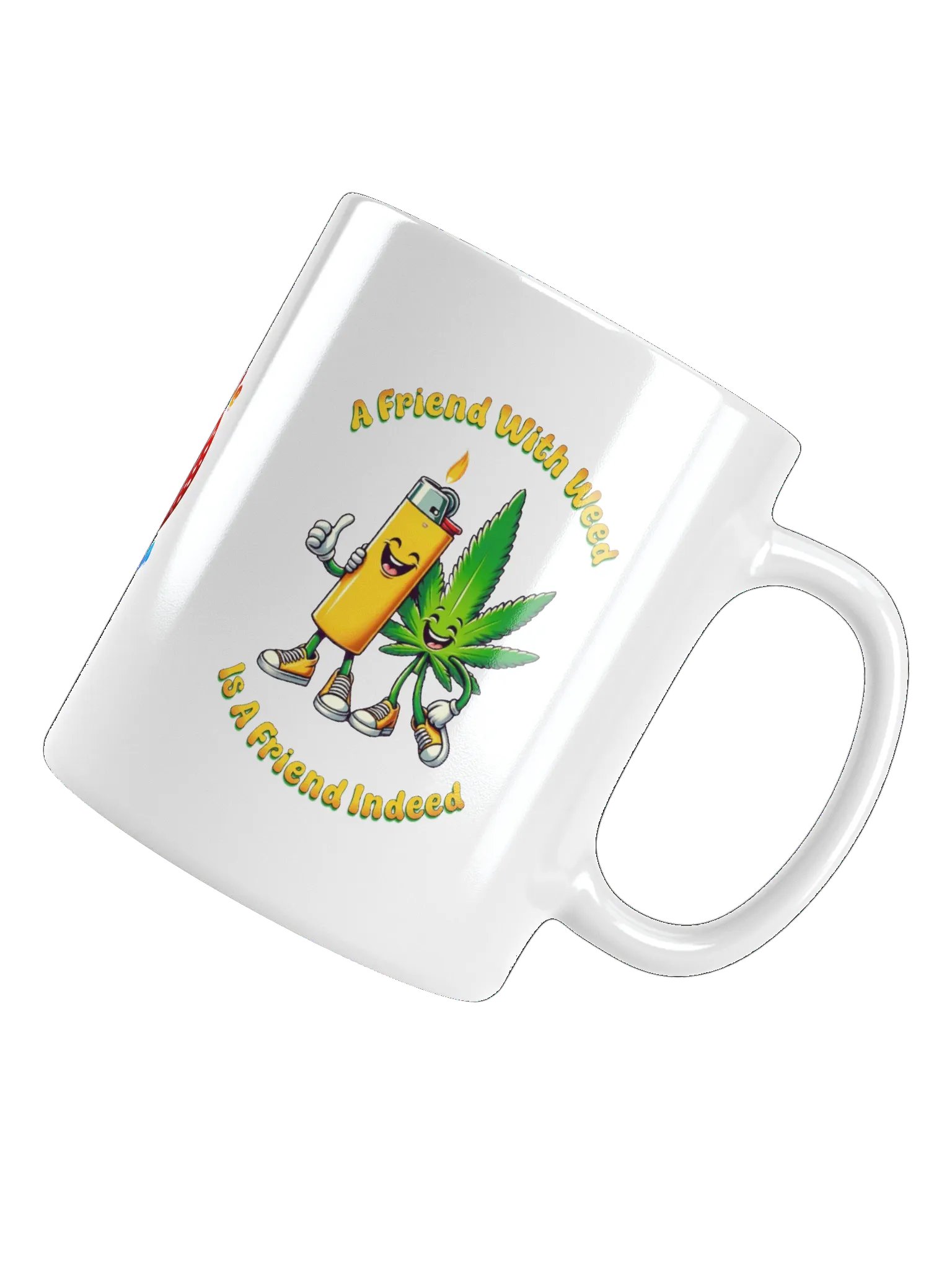 FRIEND WITH WEED WHITE MUG product image (5)