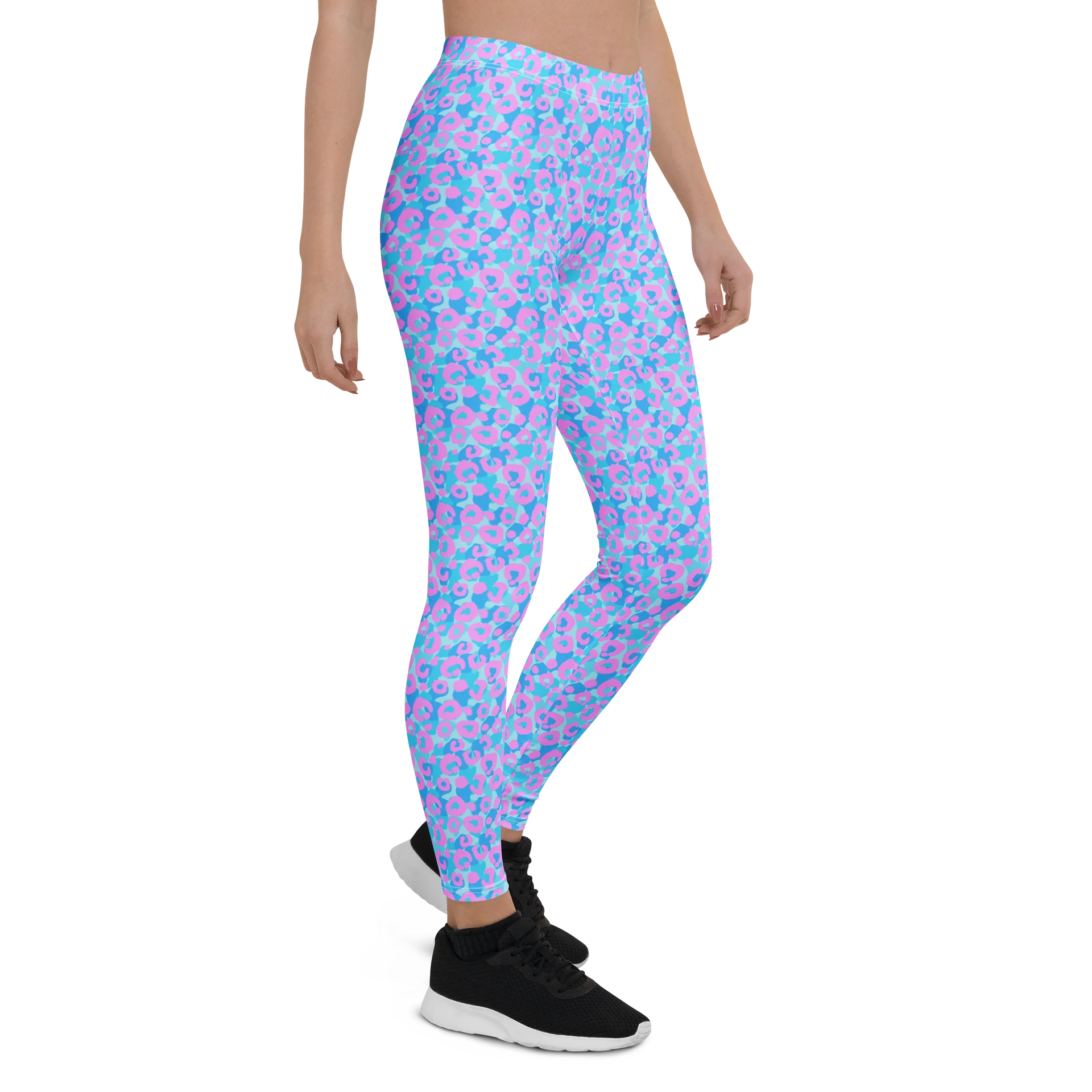 Colorful Pastel Rainbow Leopard Print Leggings product image (5)