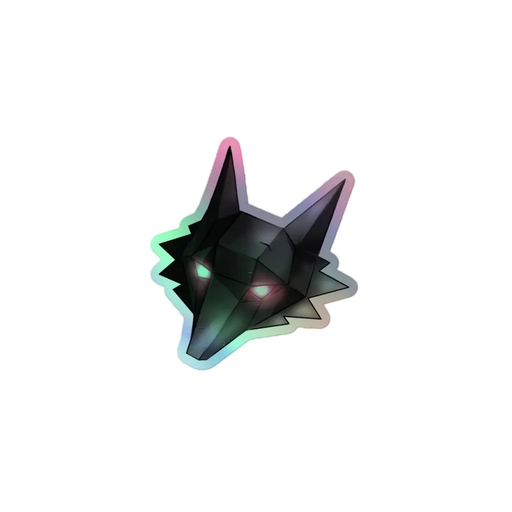 Holographic Wolf Sticker product image (1)