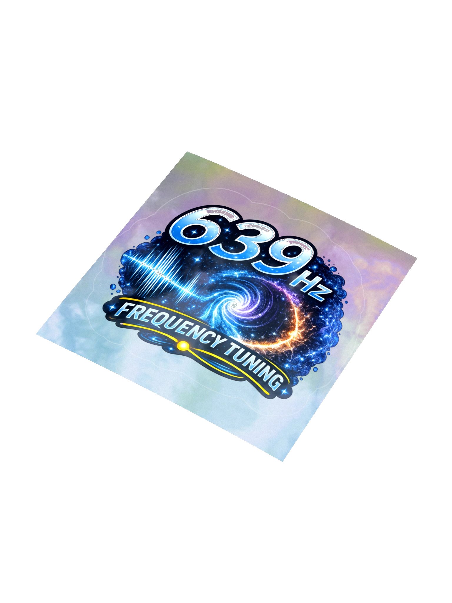 639 Hz Frequency Sticker on Holographic backing product image (8)