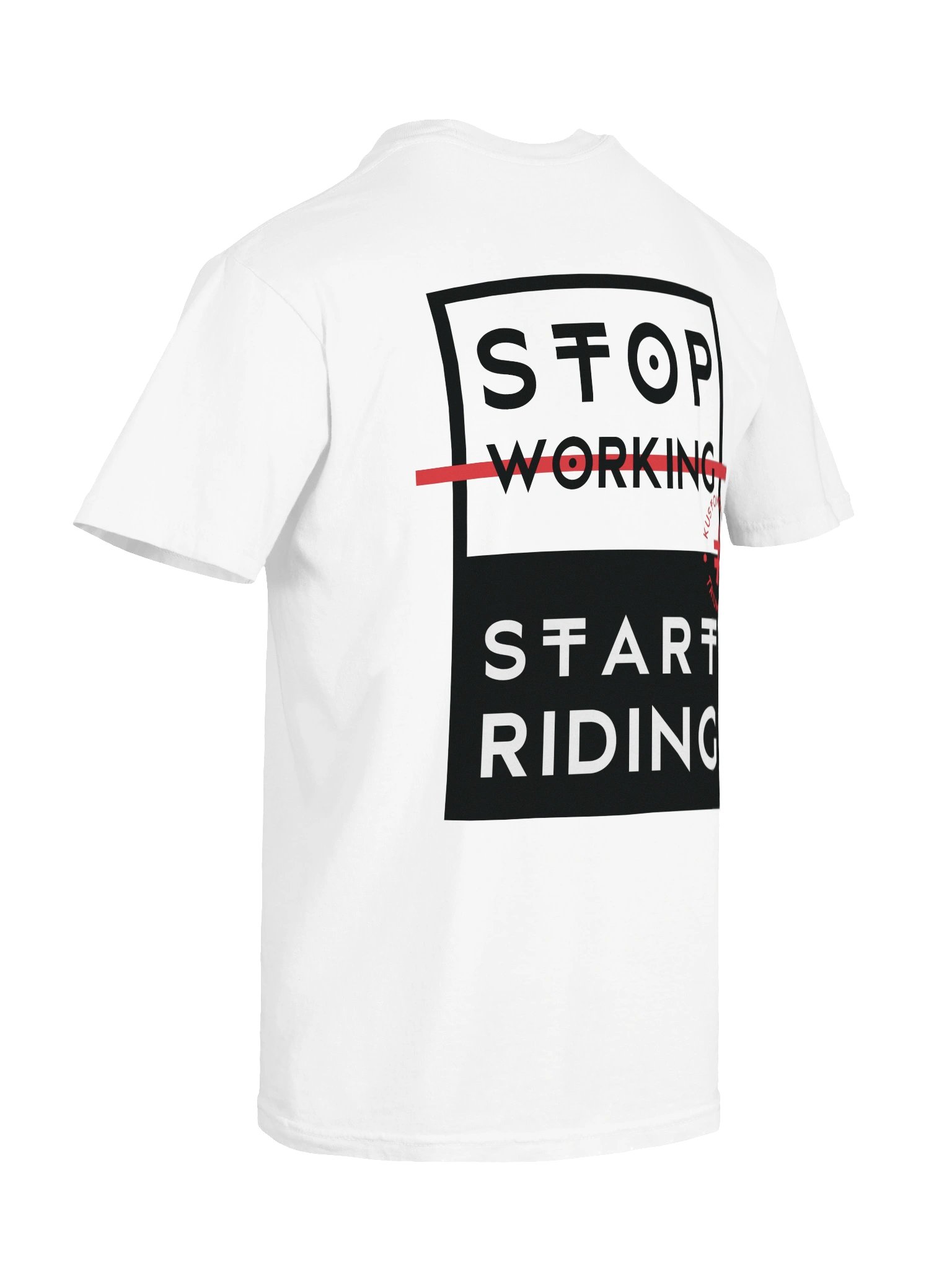 Stop Working, Start Riding Motorcycle T-Shirt product image (4)