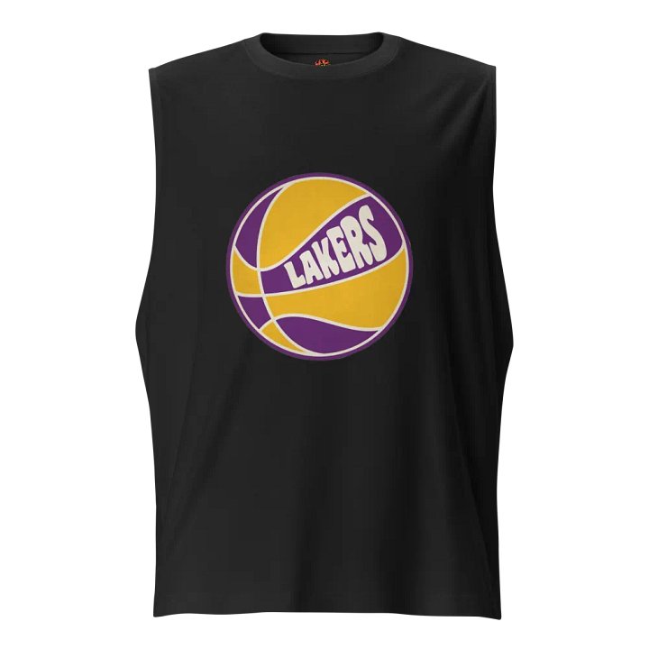 Patriot Nedo Brand Lakers Basketball Logo Muscle Tank product image (1)