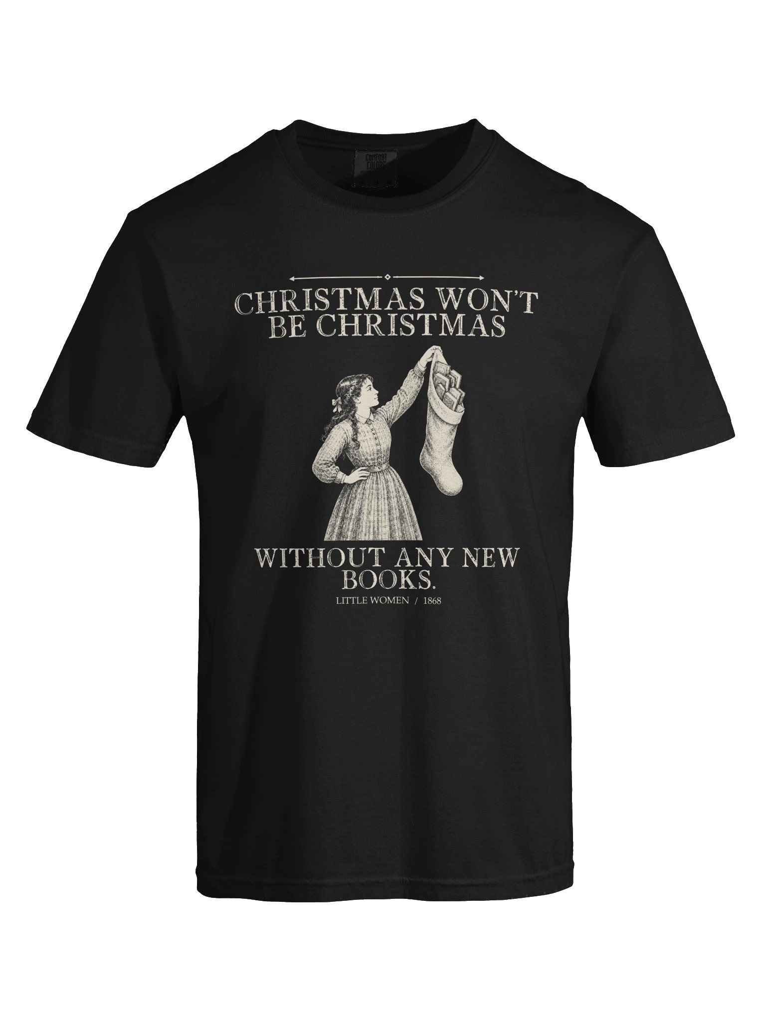 Christmas New Books -- Little Women Tee (Dark) product image (25)