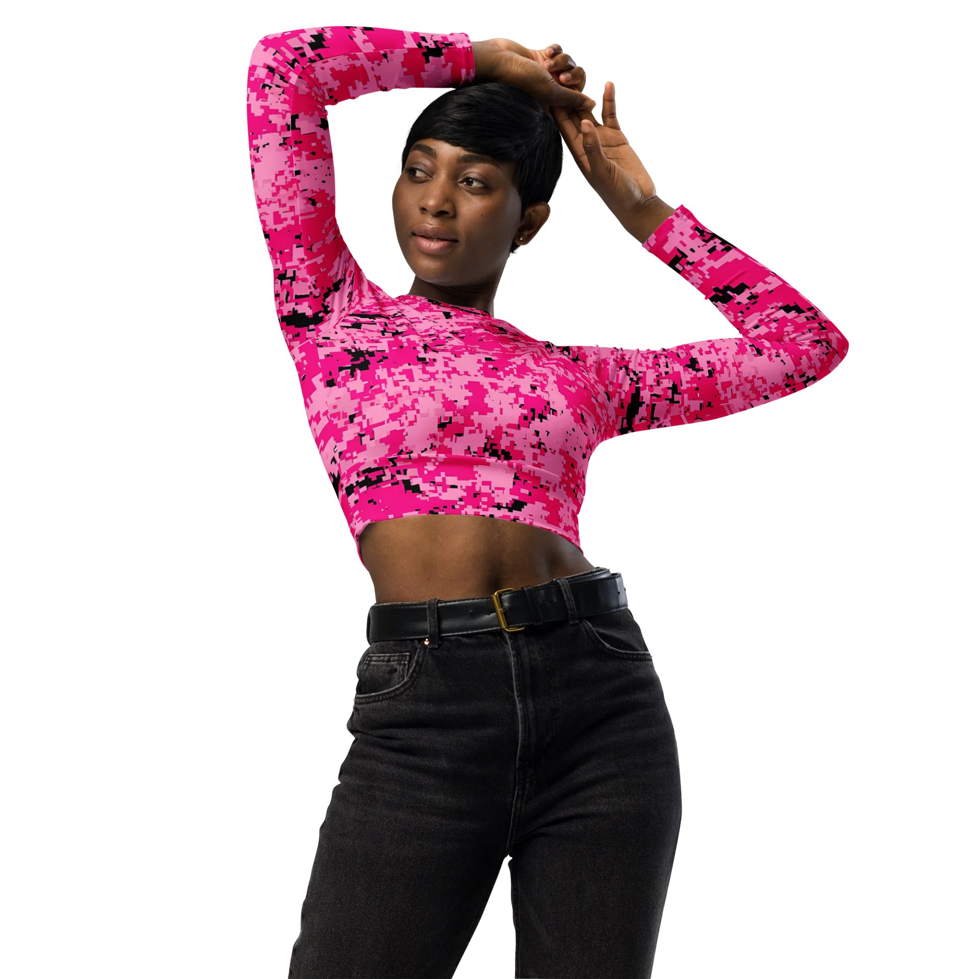 Eco-Chic All-Over Print Crop Top product image (3)