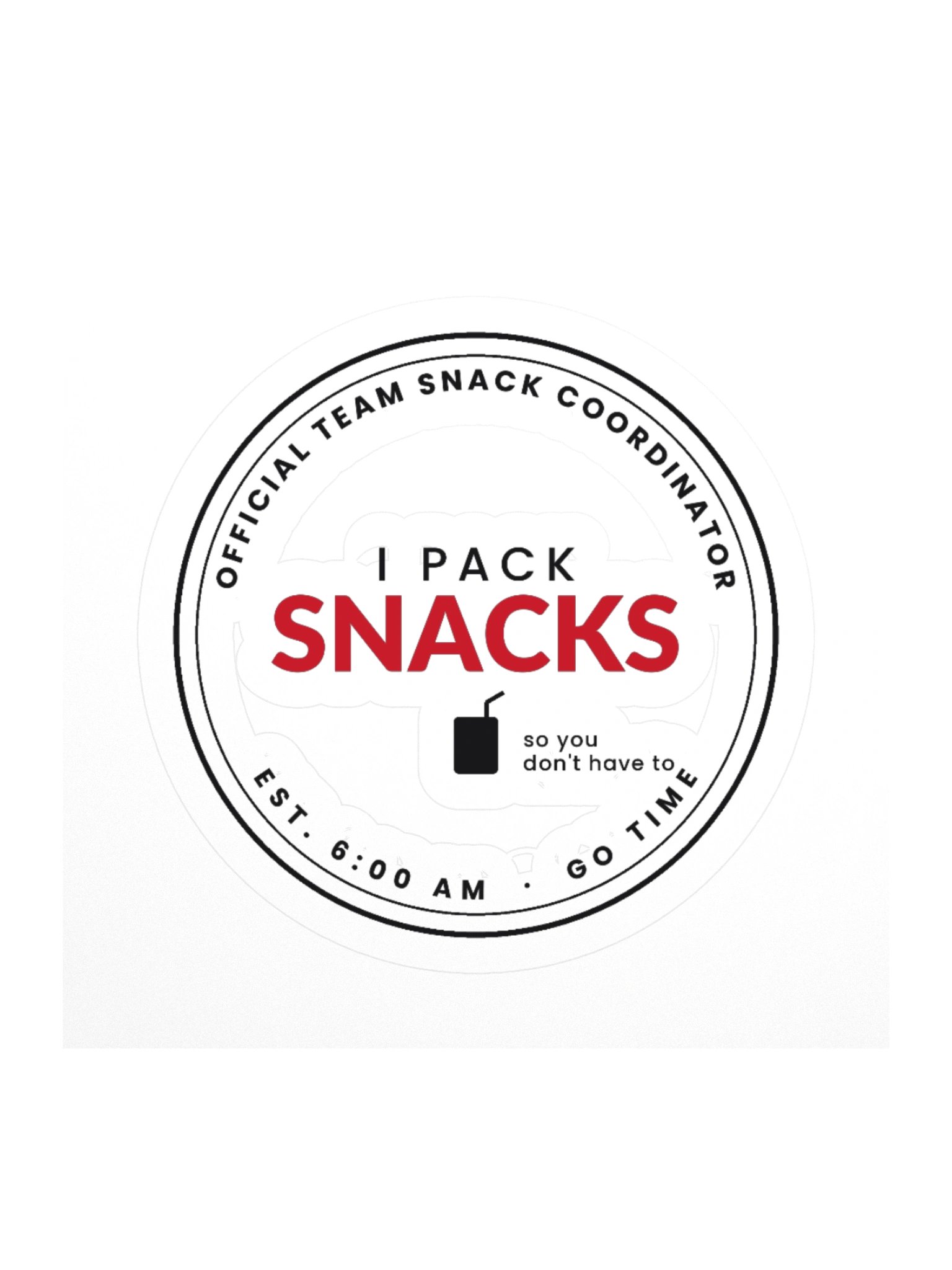 I Pack Snacks — Wrestling Sticker product image (1)