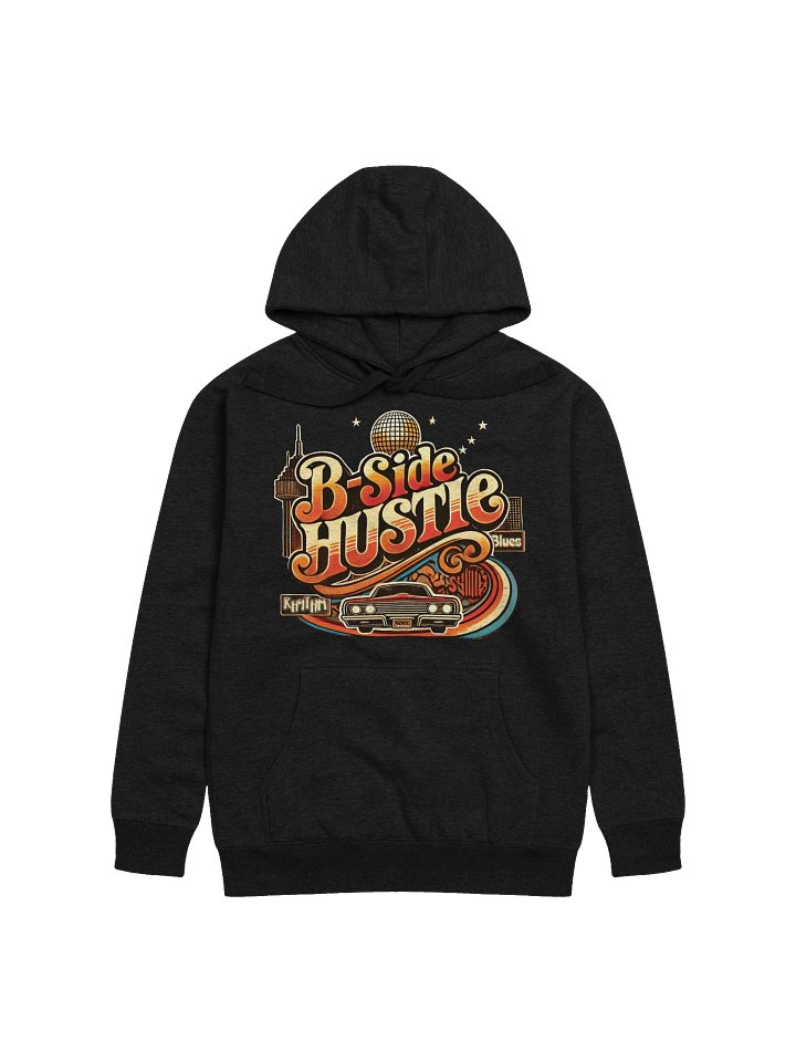 Old School Hustle black hoodie product image (1)