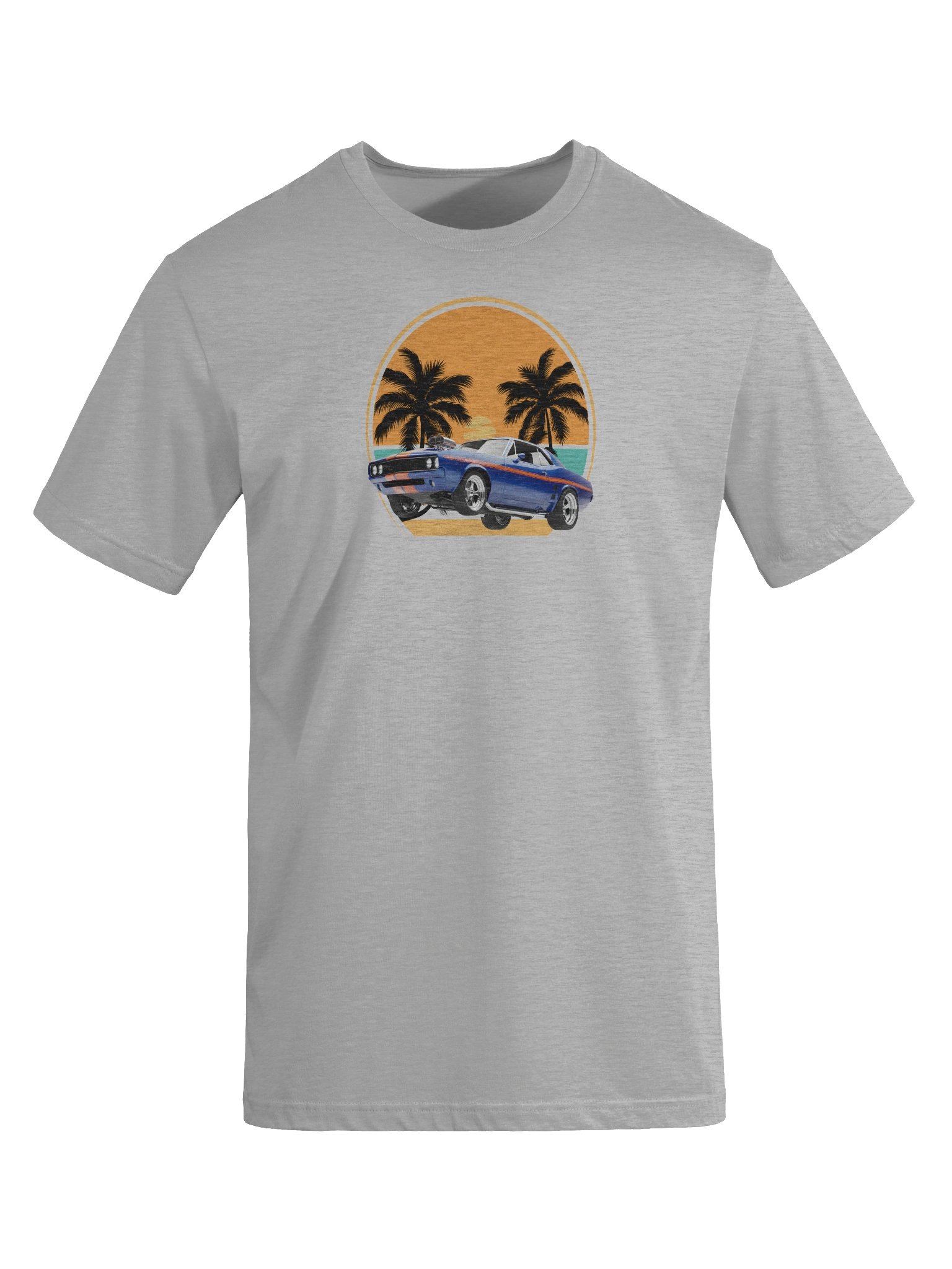 Cool Gray Muscle Car T-Shirt product image (5)