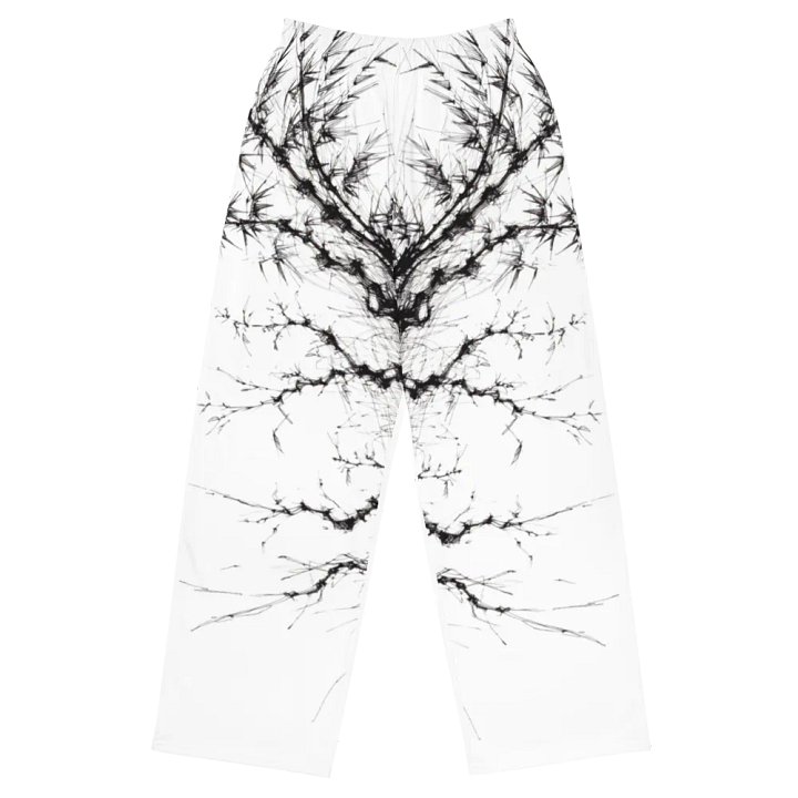 Bamboo Print Unisex Wide-Leg Pants product image (1)